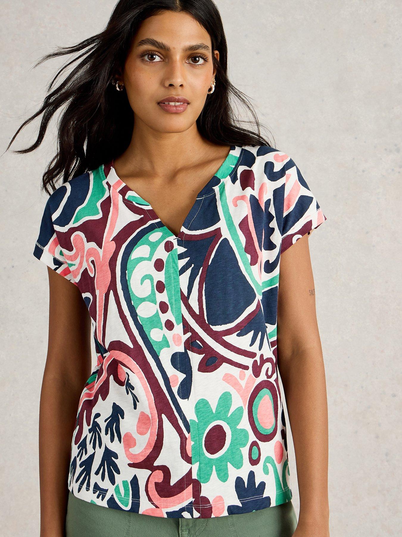 undefined Nelly Notch Neck Tee