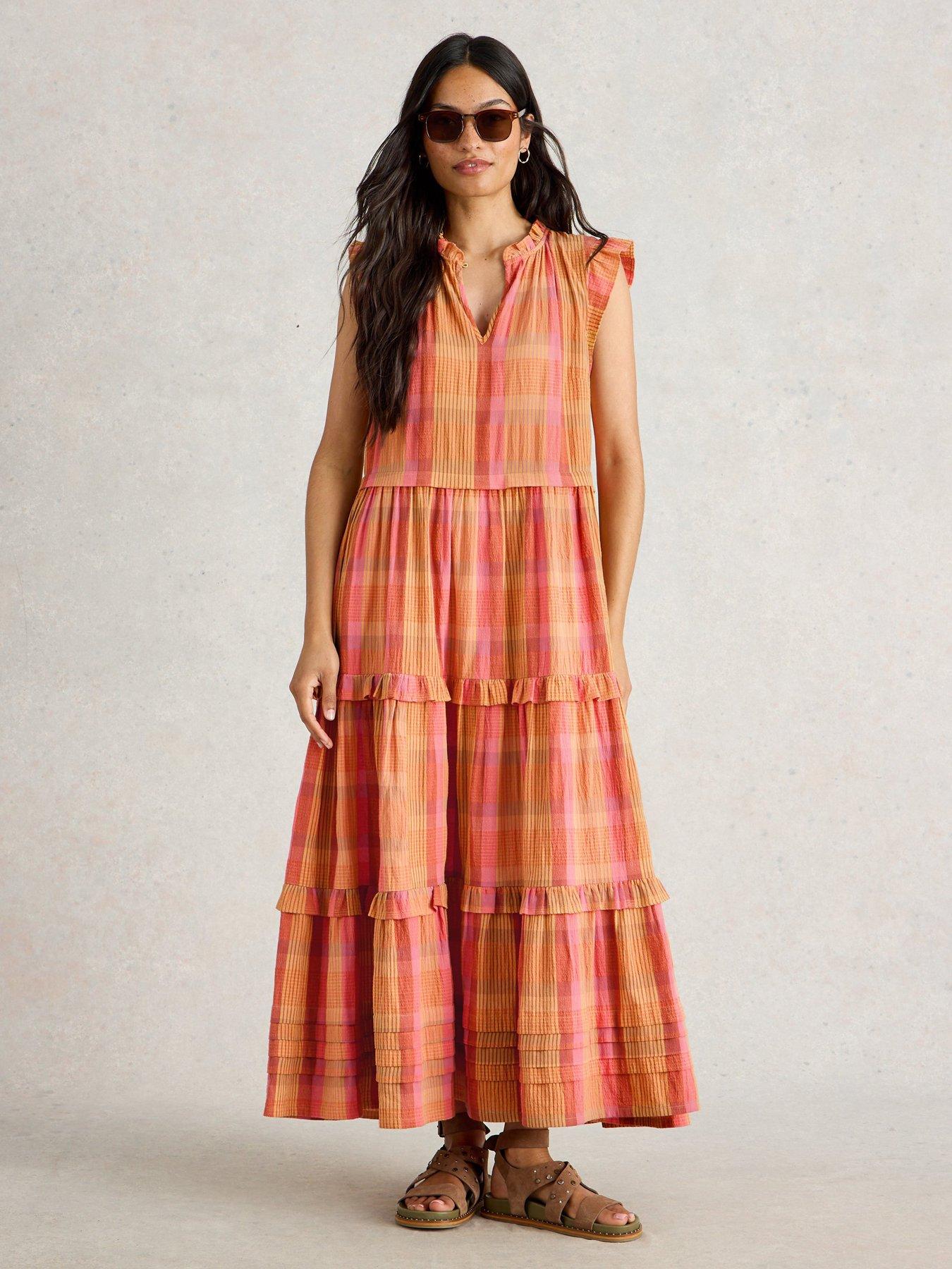 undefined Rosie Check Maxi Dress