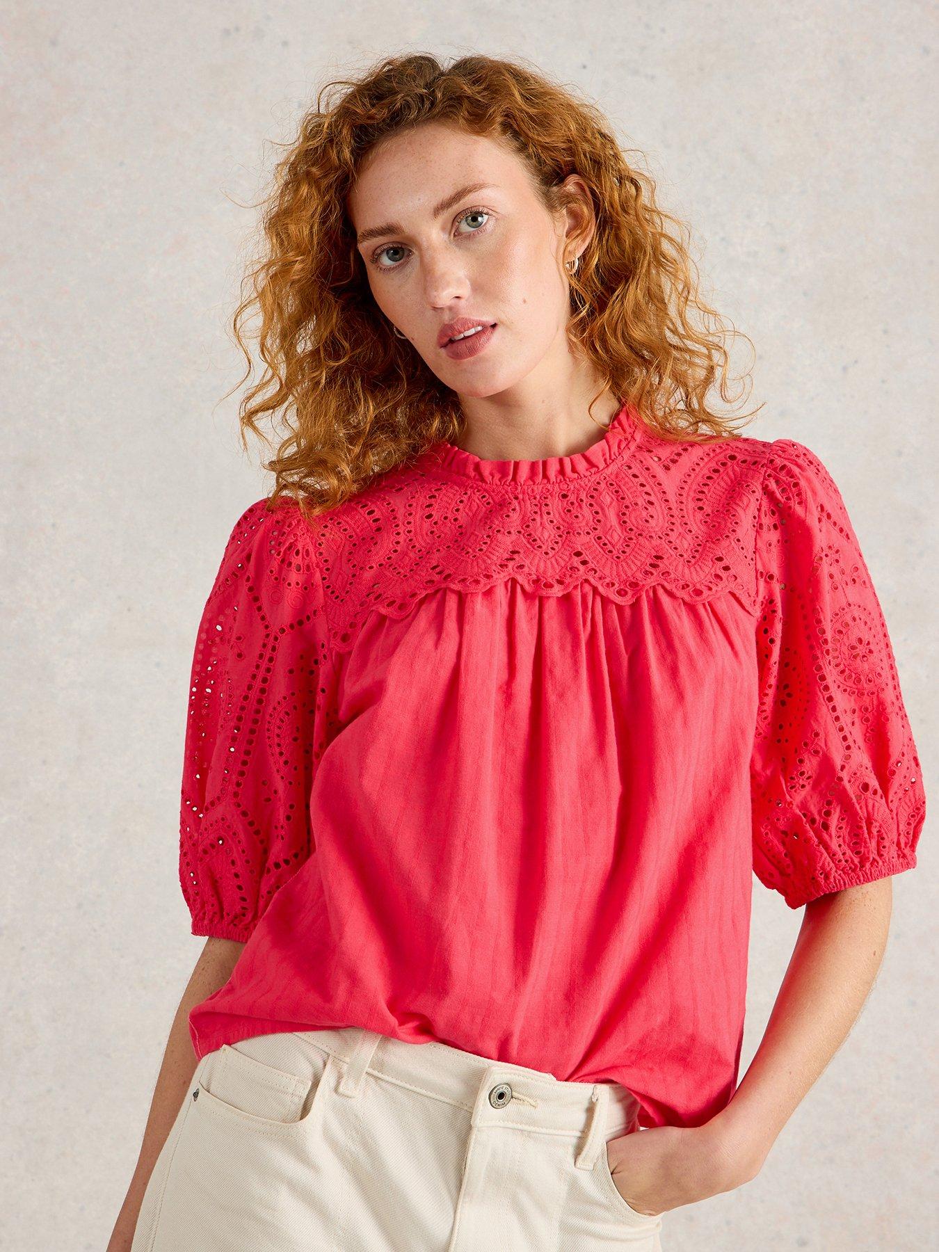 undefined Lexi Cotton Broderie Top
