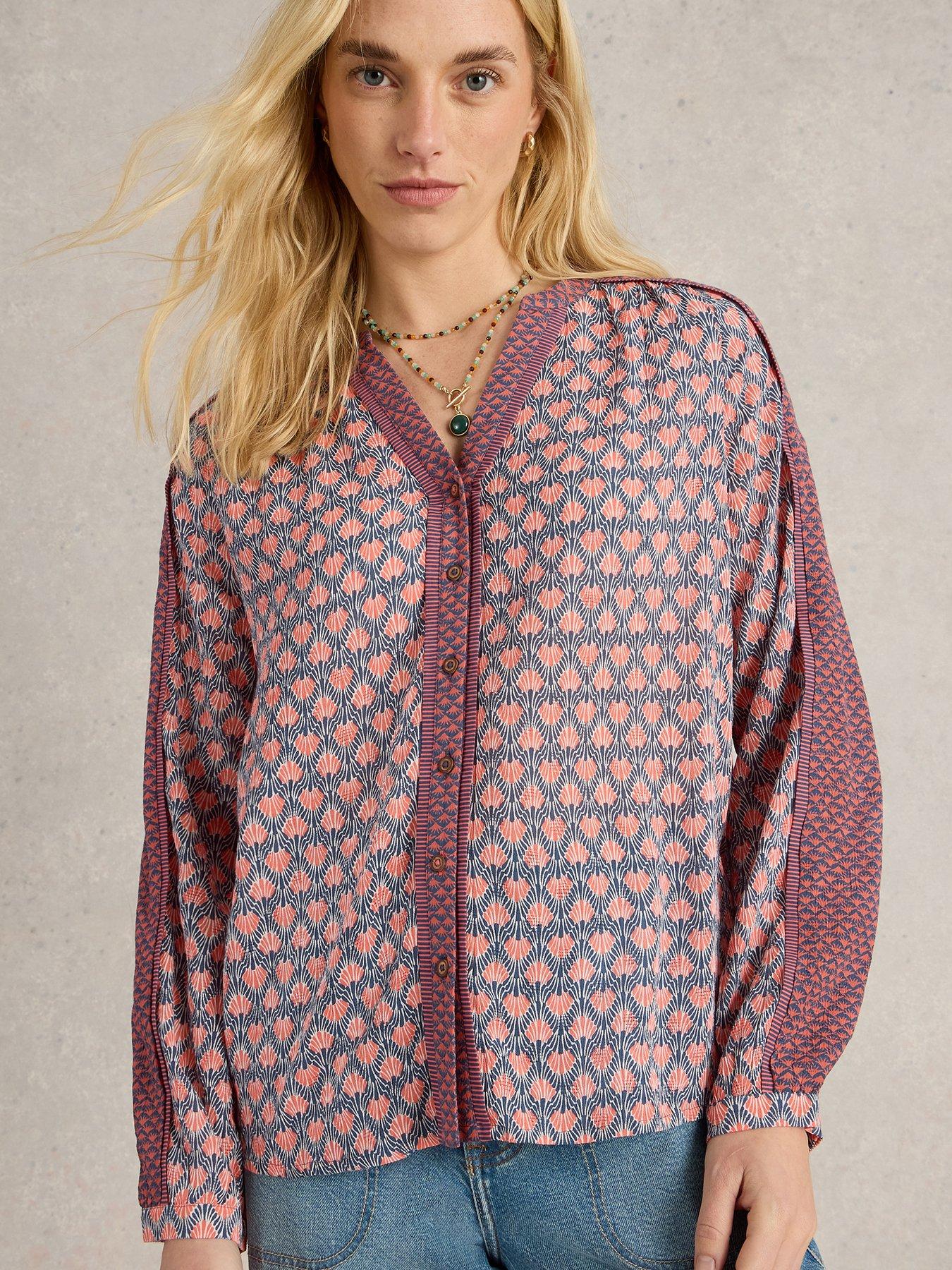 undefined Mabel Mixed Print Top