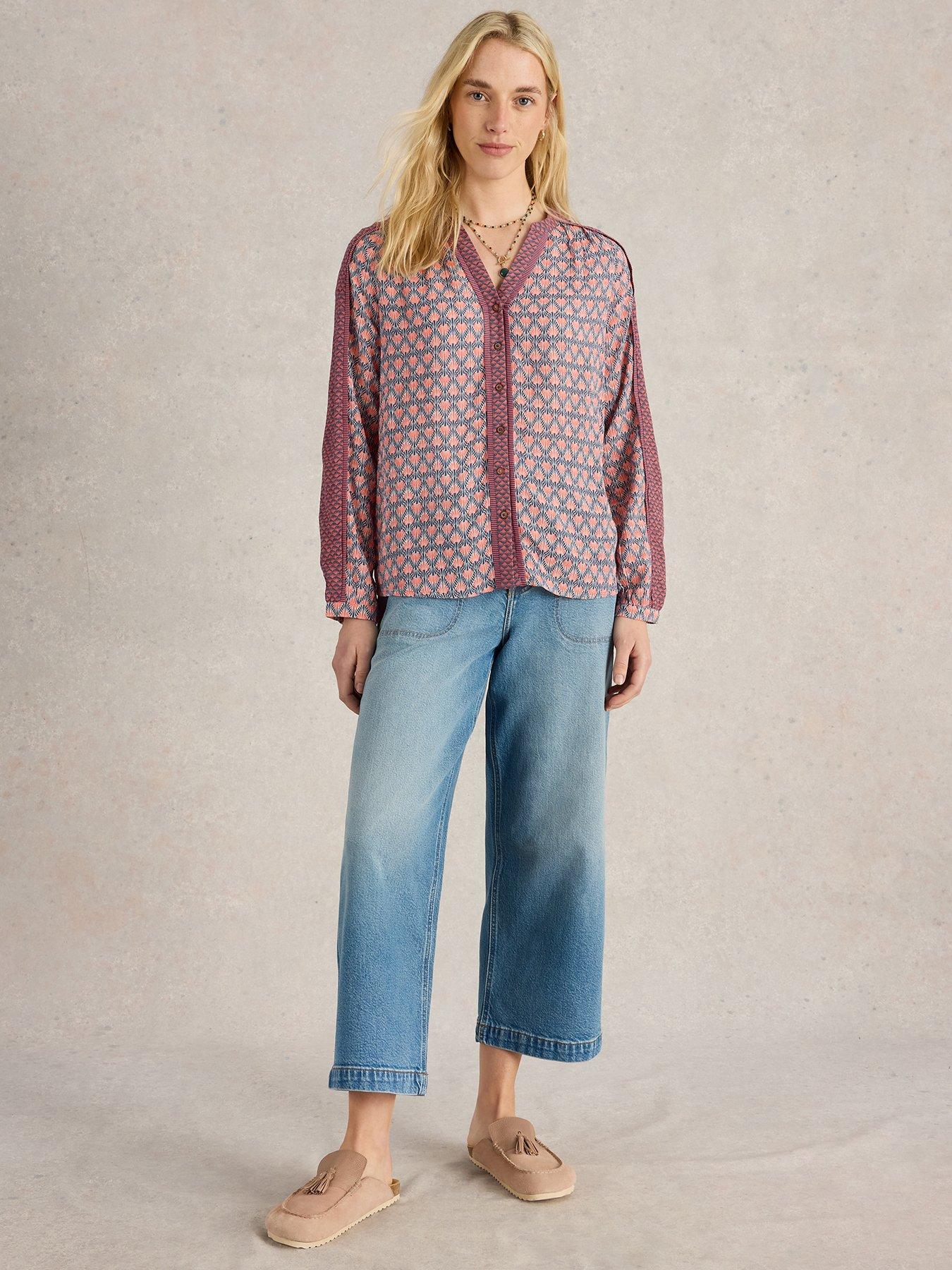 Image 3 of 6 of White Stuff Mabel Mixed Print Top