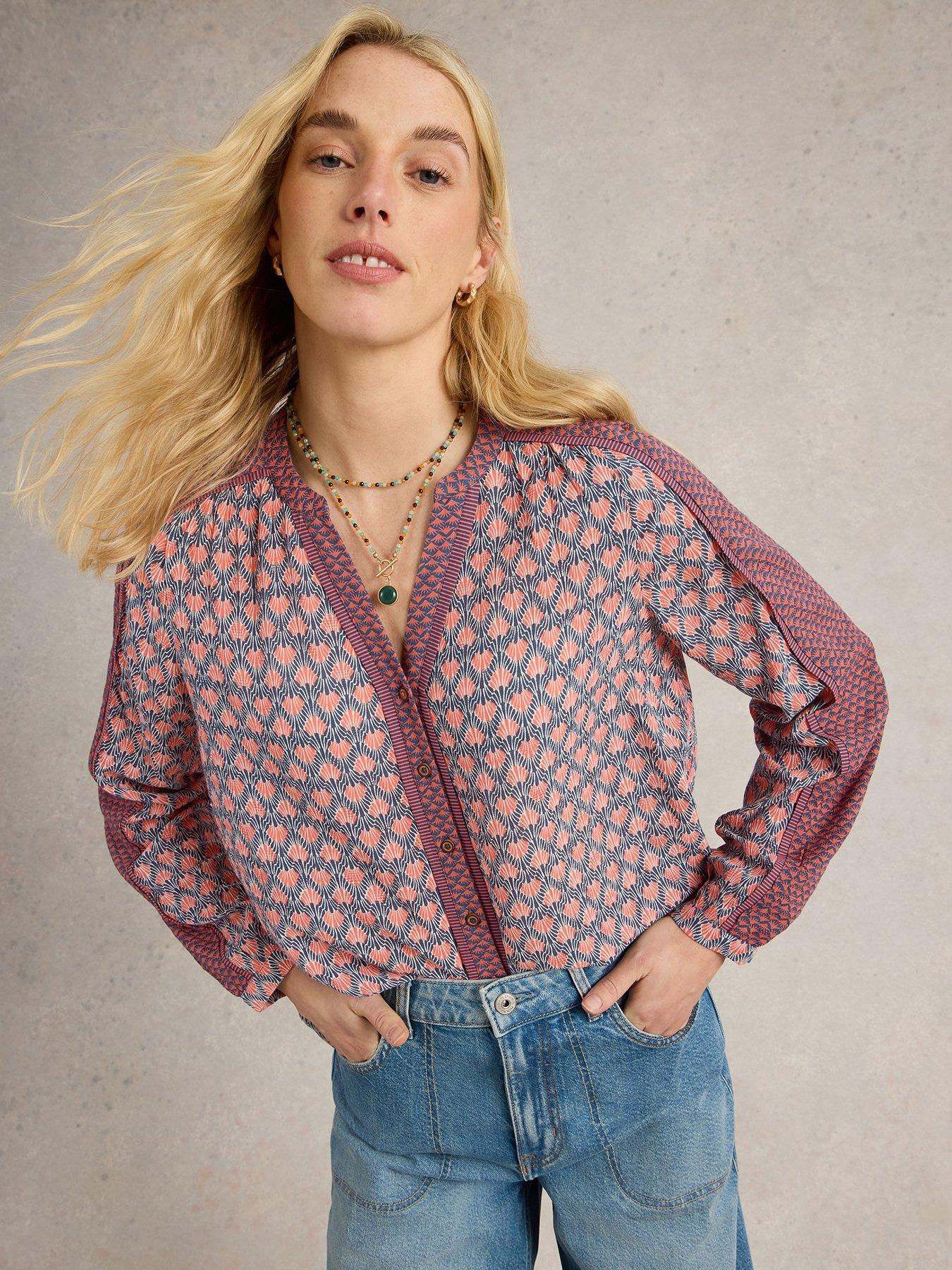 Image 4 of 6 of White Stuff Mabel Mixed Print Top