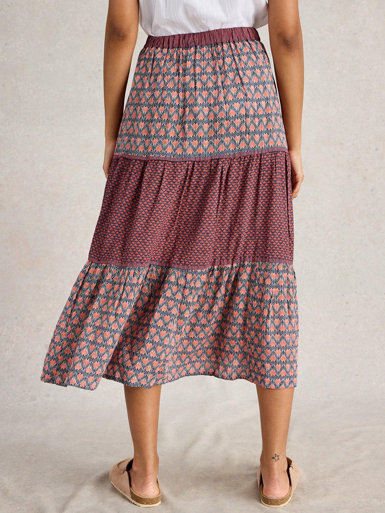 Image 2 of 6 of White Stuff Mabel Mixed Print Skirt