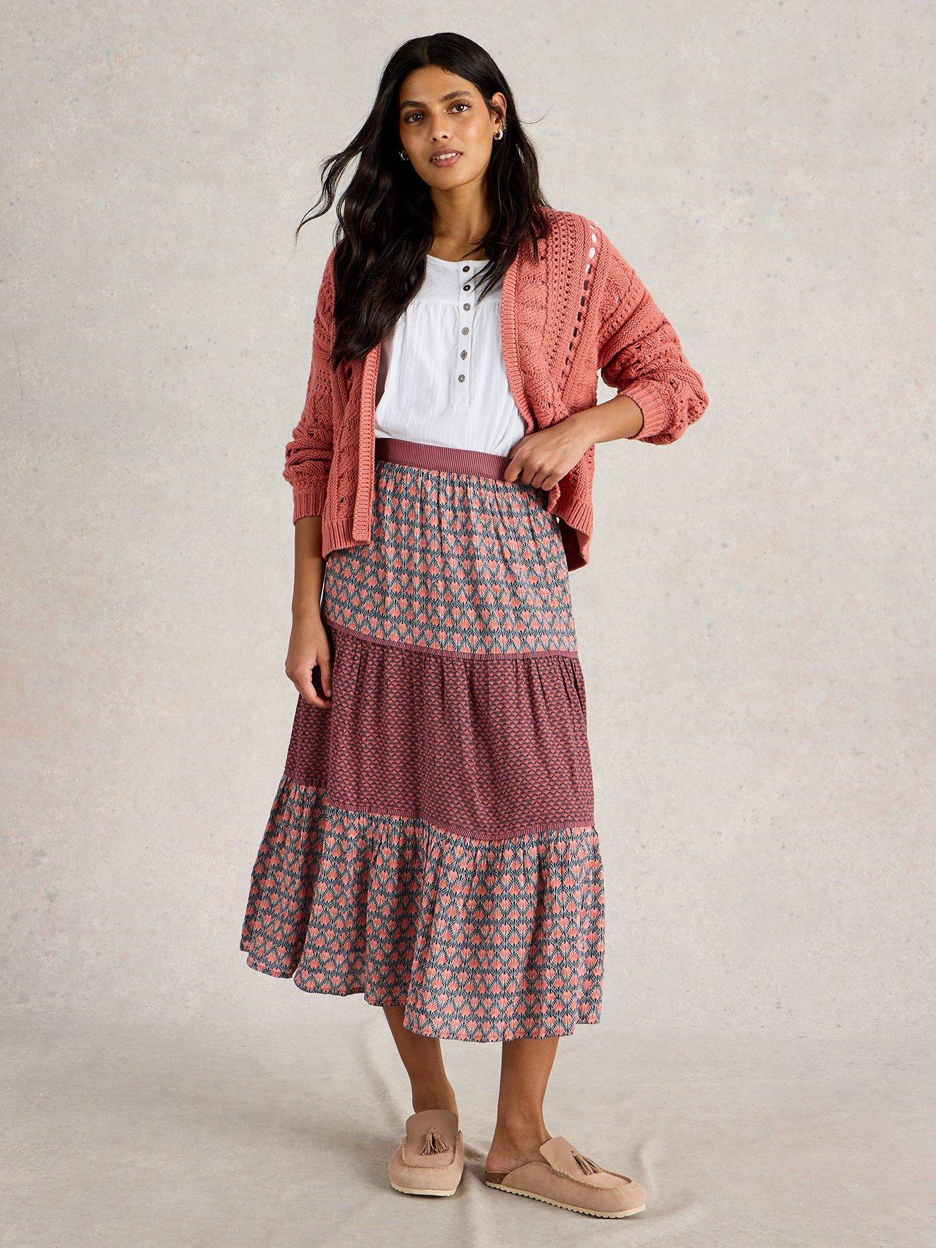 Image 3 of 6 of White Stuff Mabel Mixed Print Skirt