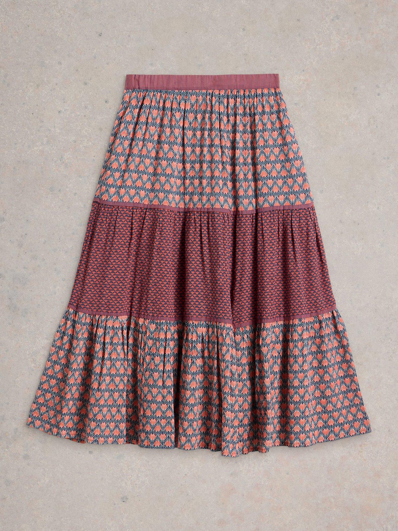 Image 5 of 6 of White Stuff Mabel Mixed Print Skirt