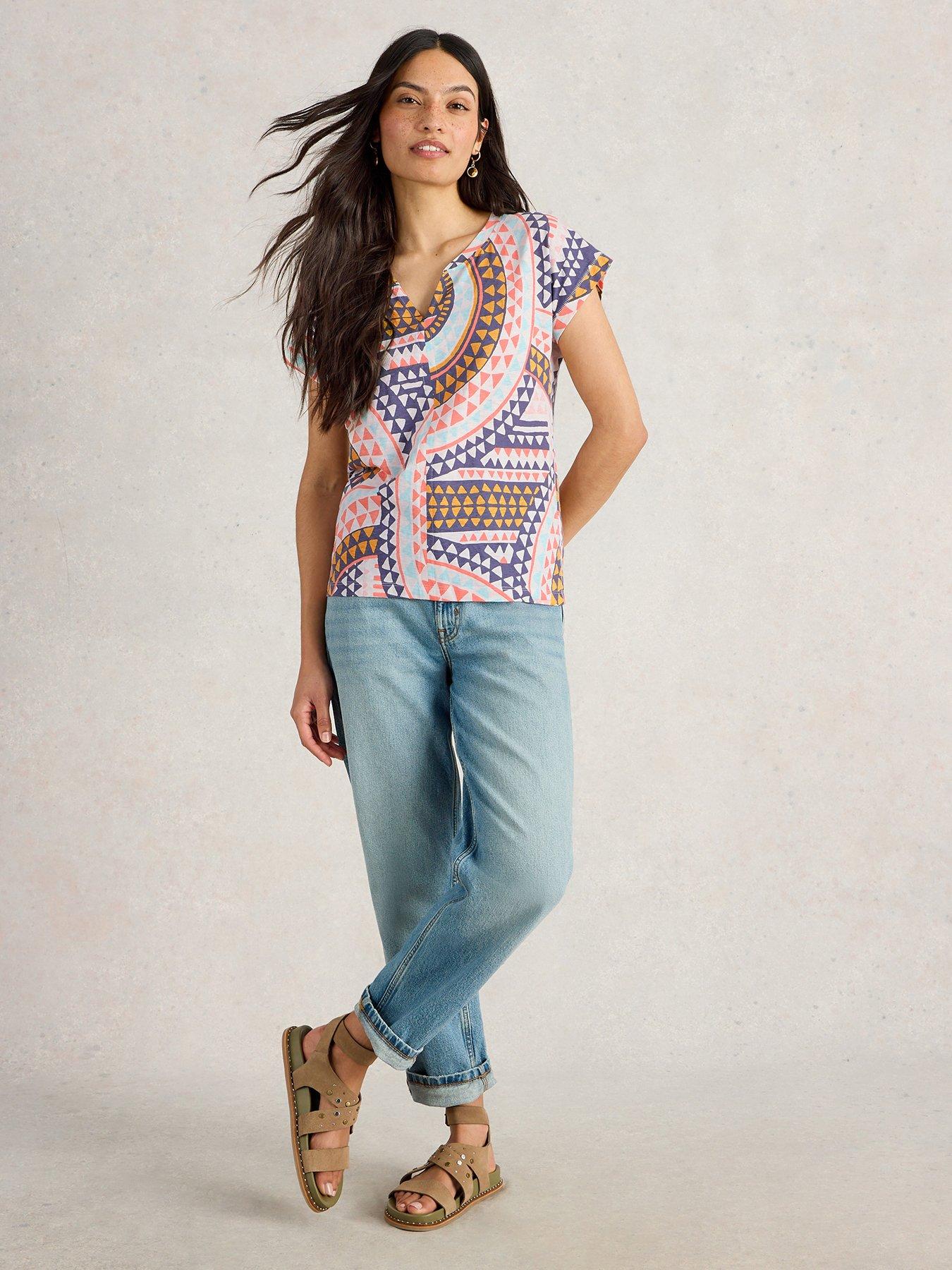 undefined Nelly Notch Neck Tee