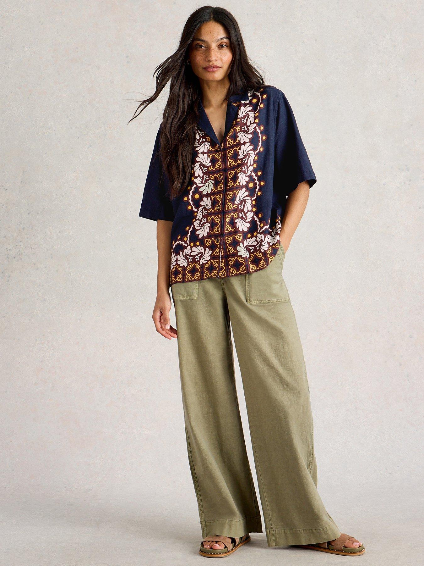 Image 3 of 6 of White Stuff Bella Linen Blend Resort Shirt