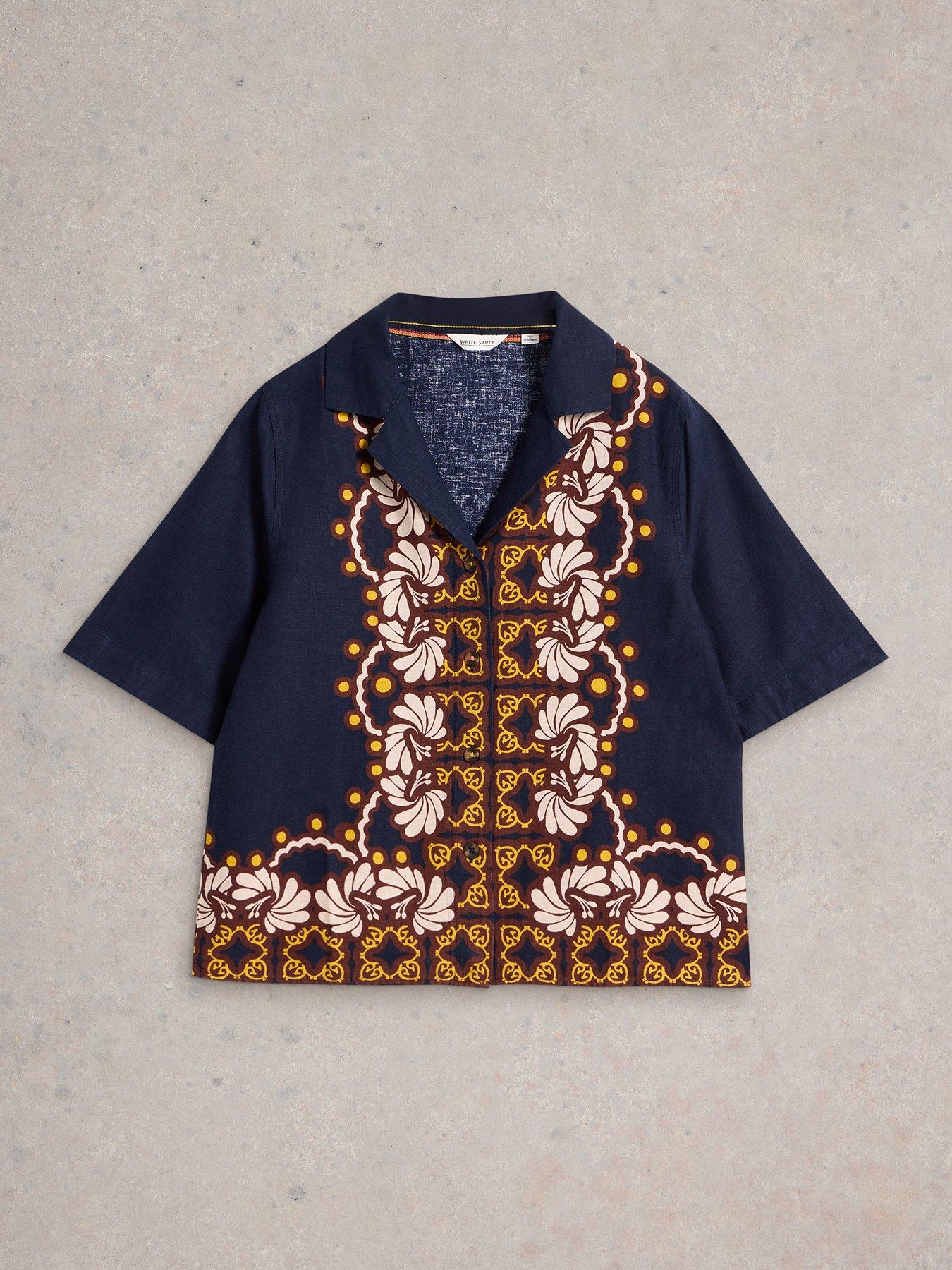 Image 5 of 6 of White Stuff Bella Linen Blend Resort Shirt