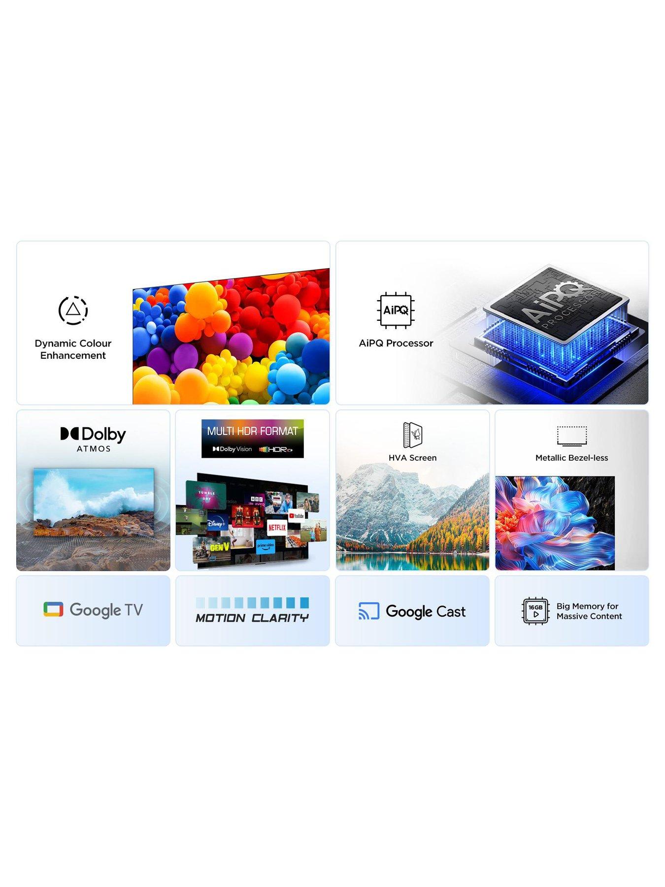 Image 2 of 7 of TCL 65V6C 65" LED 4K HDR Google Smart TV - 65V6CK