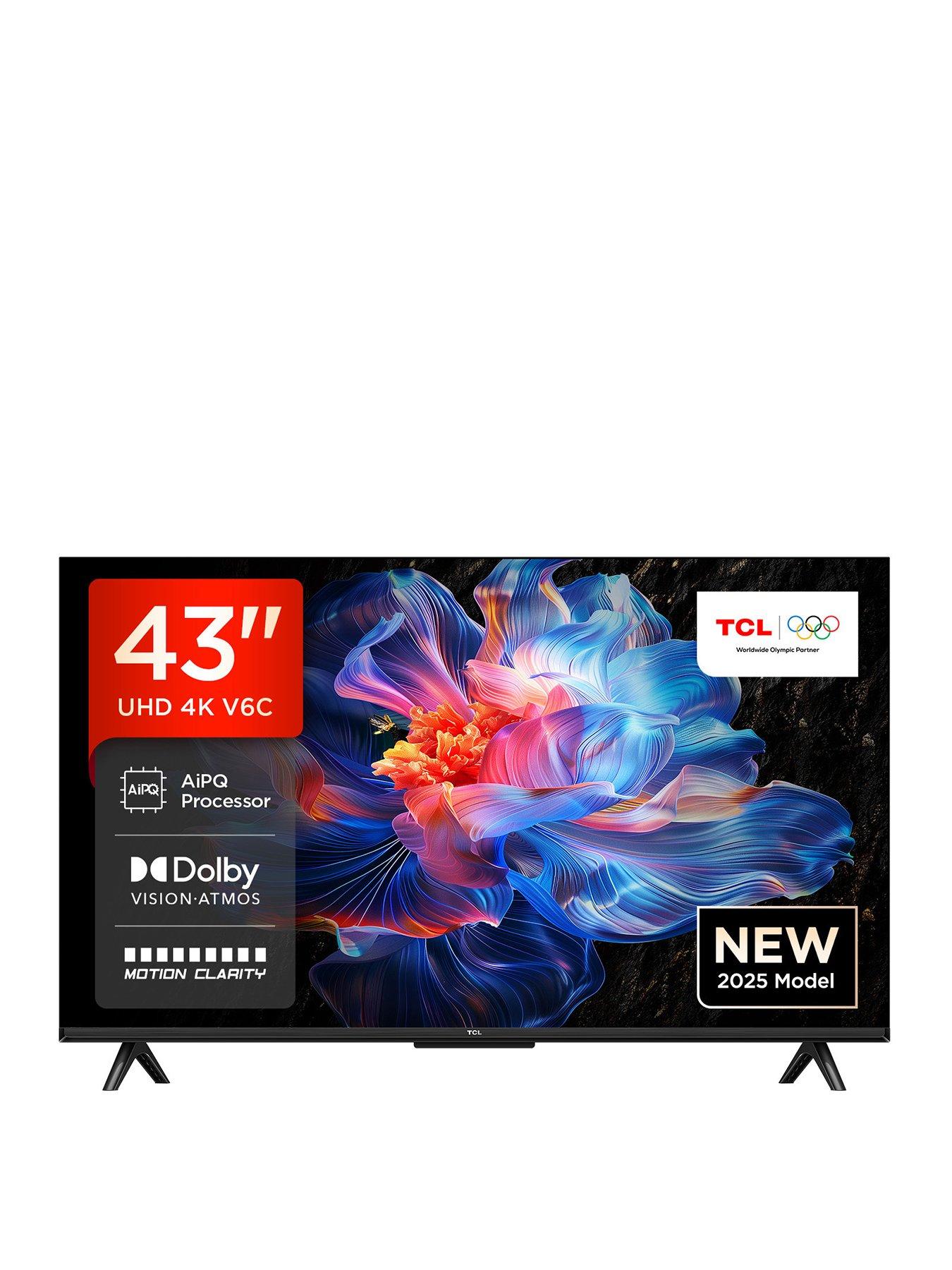 undefined 43V6C, Direct LED TV, 4K HDR TV, Smart TV Powered by Google TV