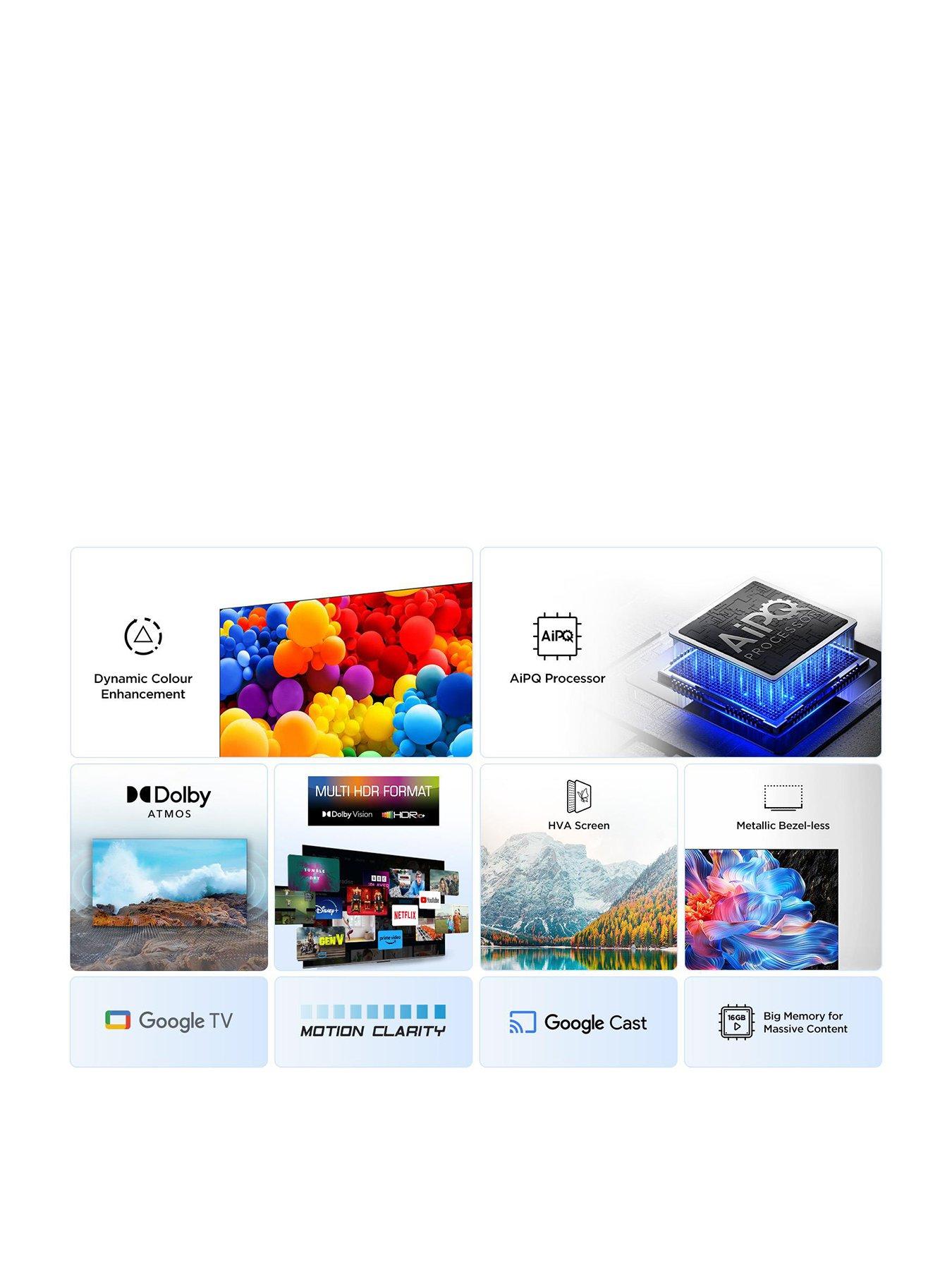 Image 2 of 7 of TCL 43V6C, Direct LED TV, 4K HDR TV, Smart TV Powered by Google TV