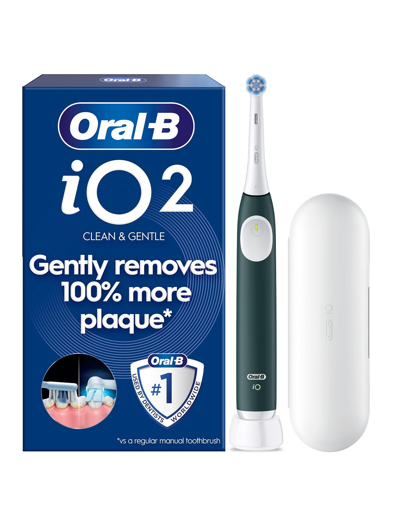 Oral-B iO2 Forest Green Electric Toothbrush + Travel Case