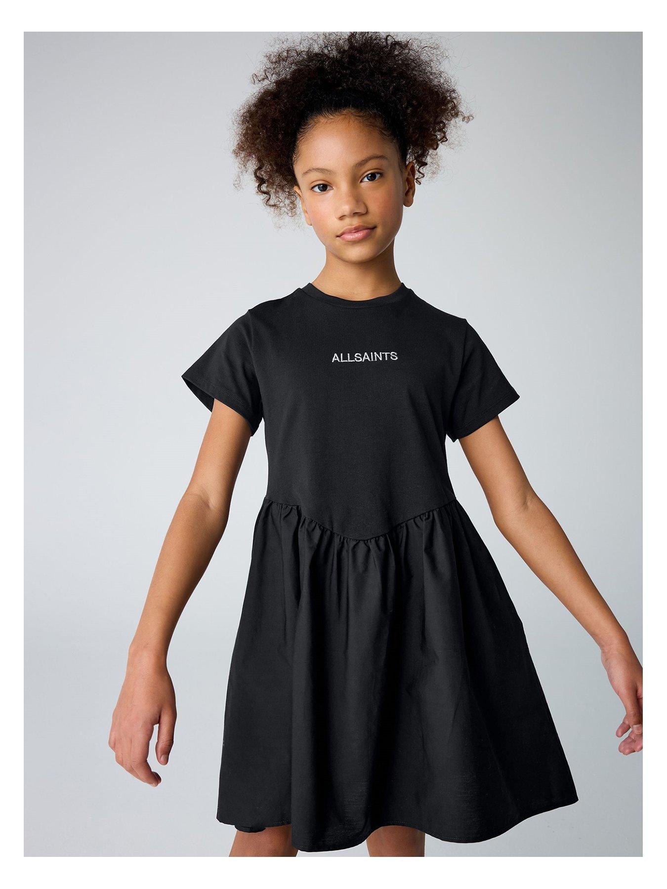 undefined Girls Logo Dress - Black