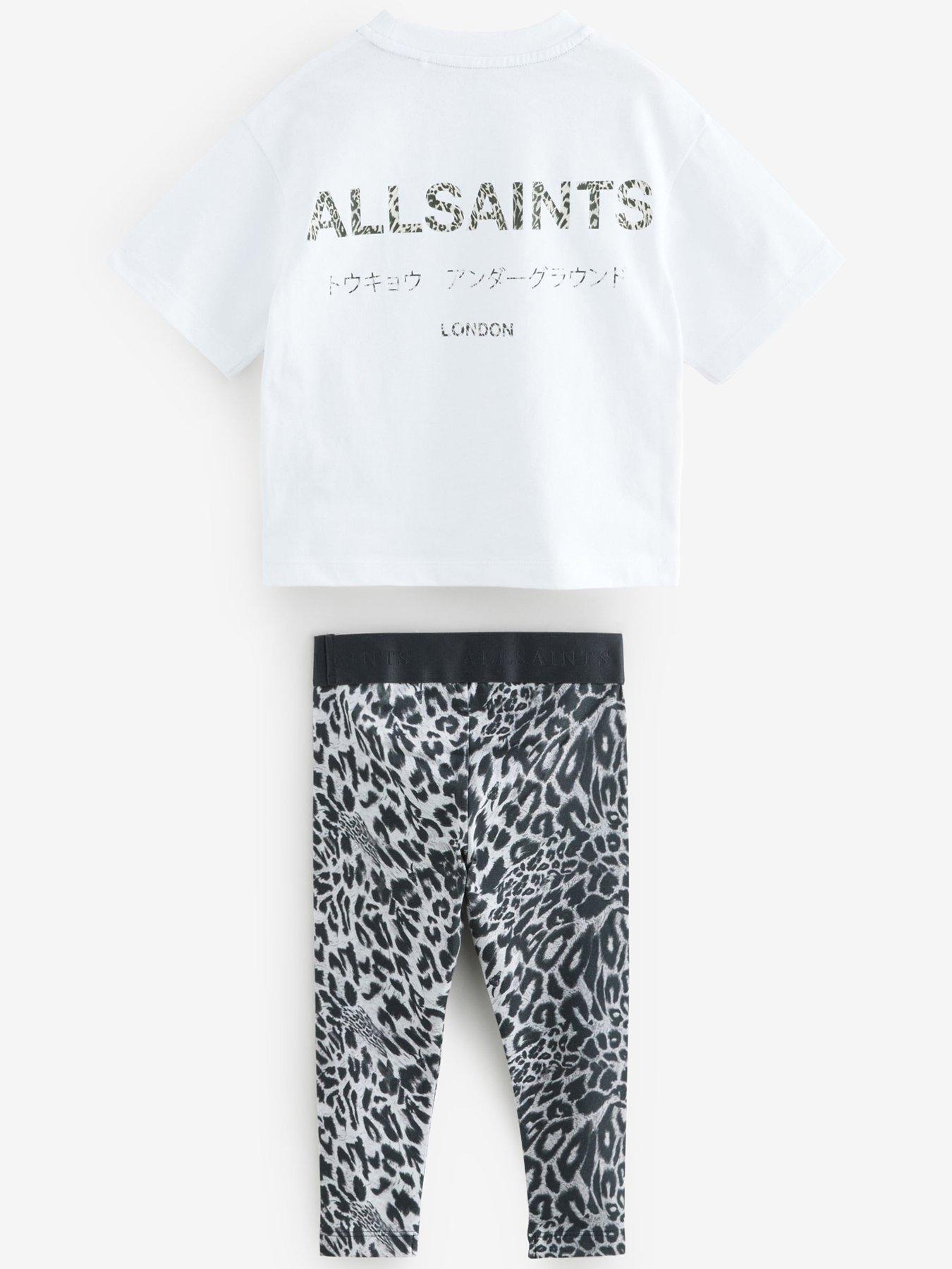 Image 5 of 6 of smALLSAINTS Girls T-Shirt And Leggings Set - Grey