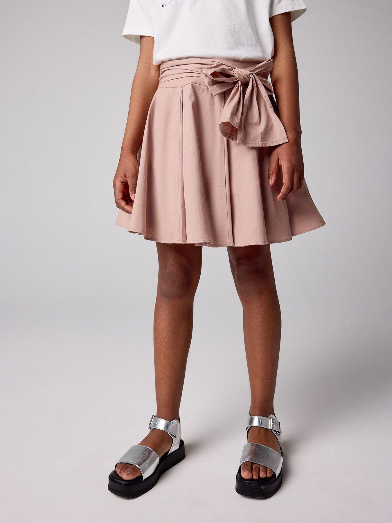undefined Girls Bow Skirt - Purple