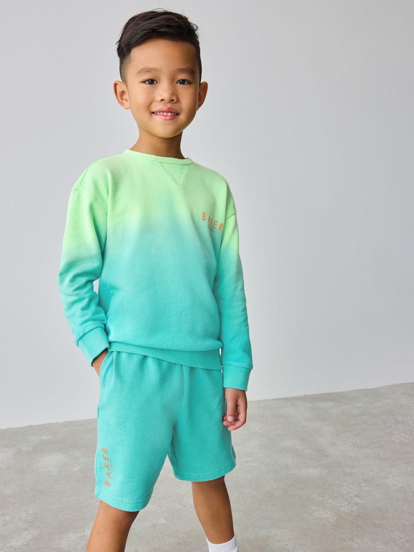 undefined Sweat Top  &  Short Set - Blue