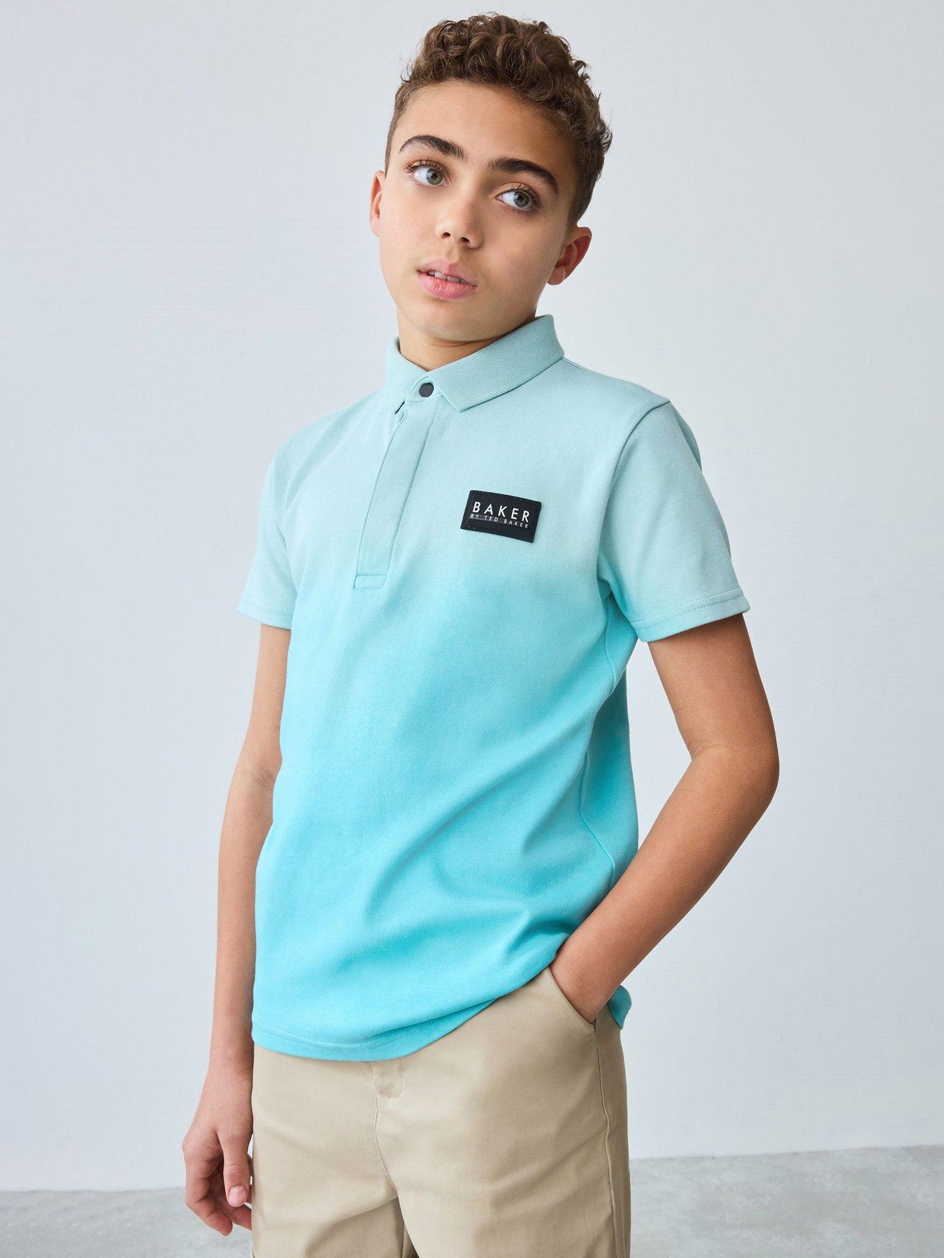 undefined Ombre Polo Shirt - Blue