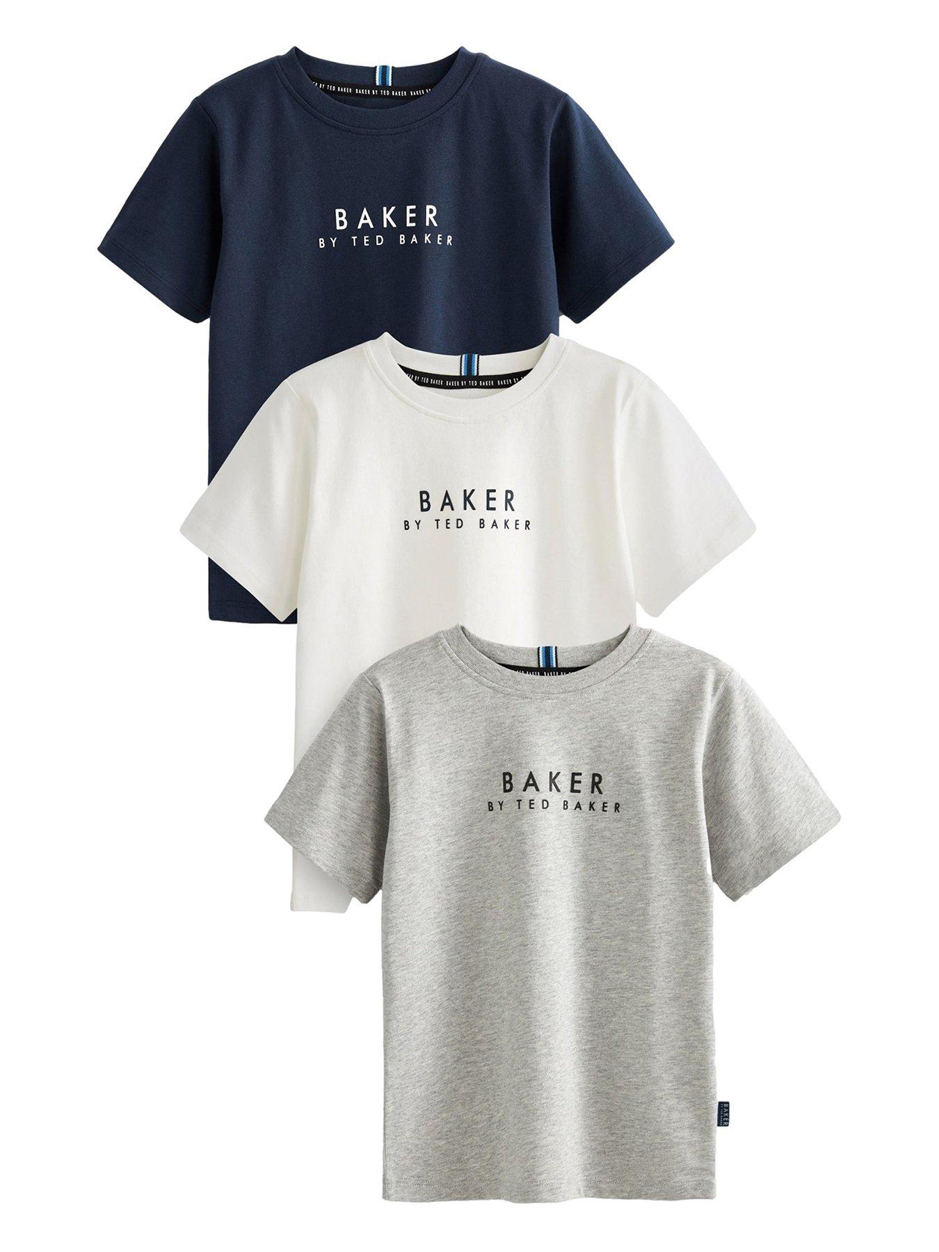 undefined Boys Pack Of 3 Short Sleeve Logo T-Shirts- Multi