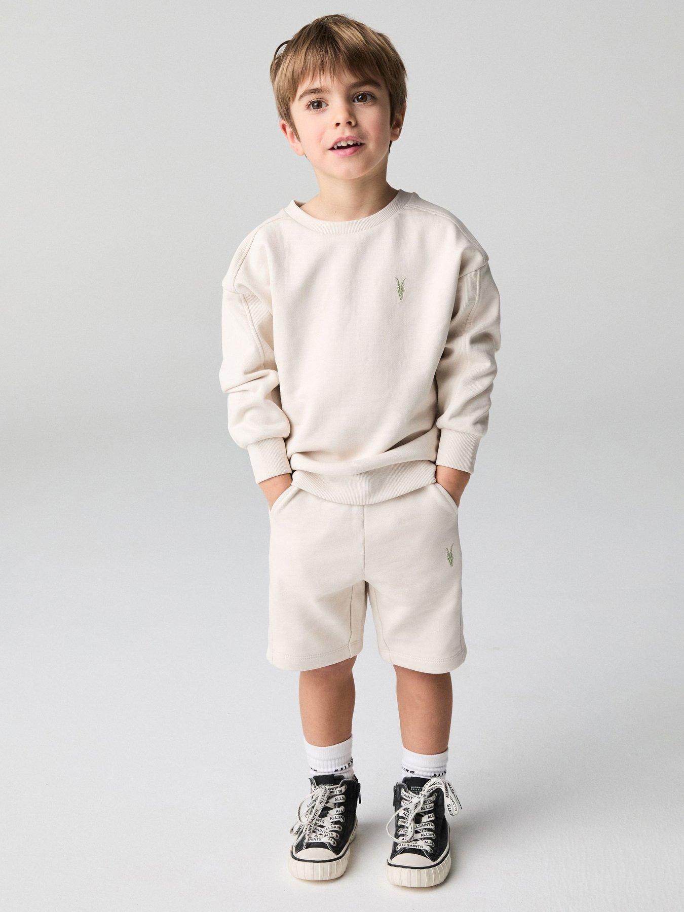 undefined Baby Boys Sweat Top  &  Jogger Set - Beige