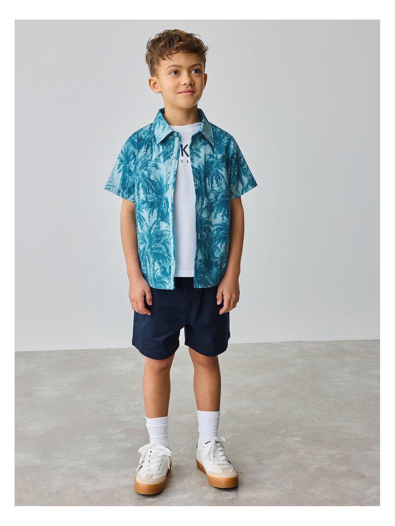 Ted Baker Shirt  &  Short Set - Blue