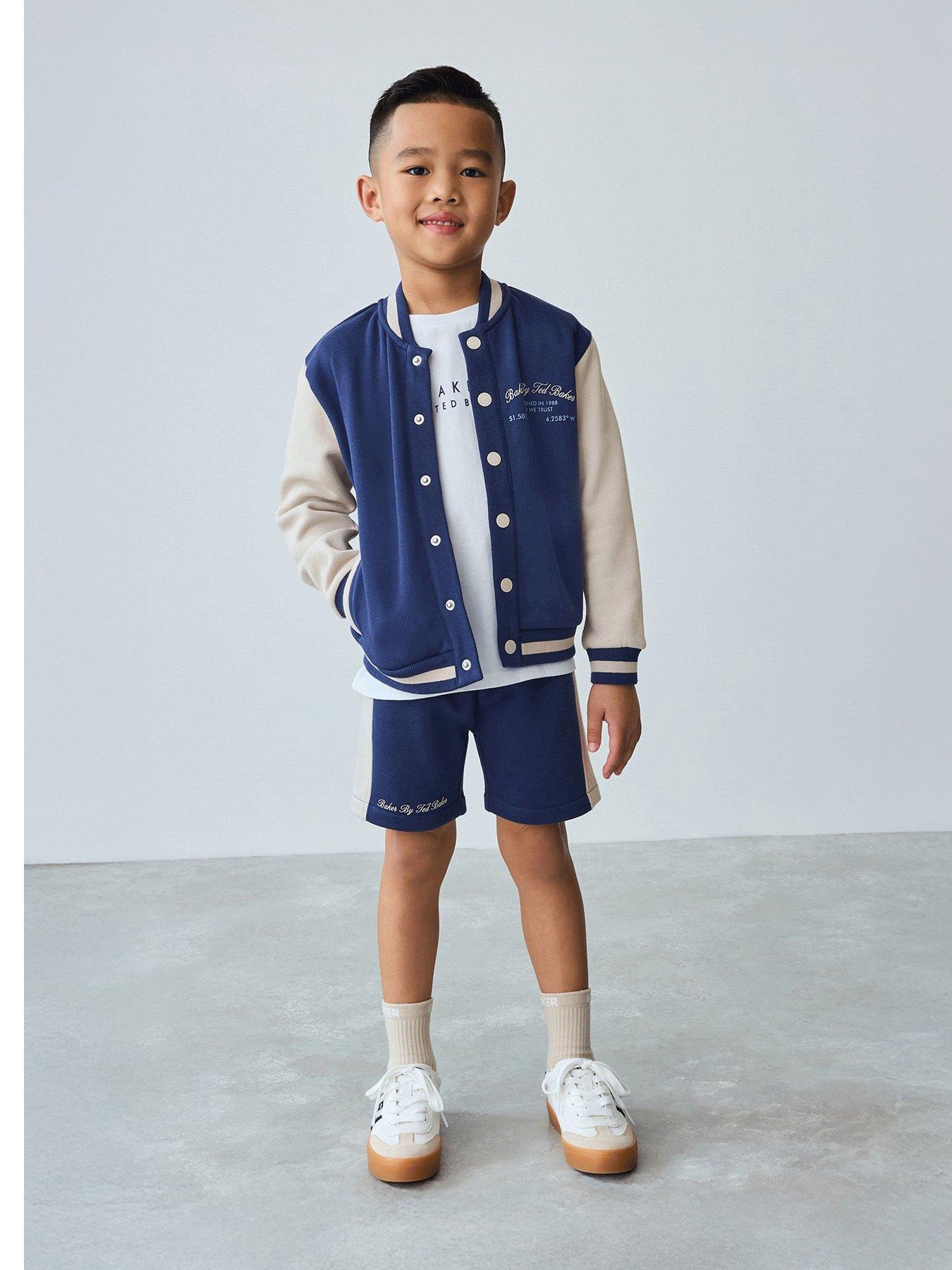 undefined Jacket, Top & Short Set - Navy