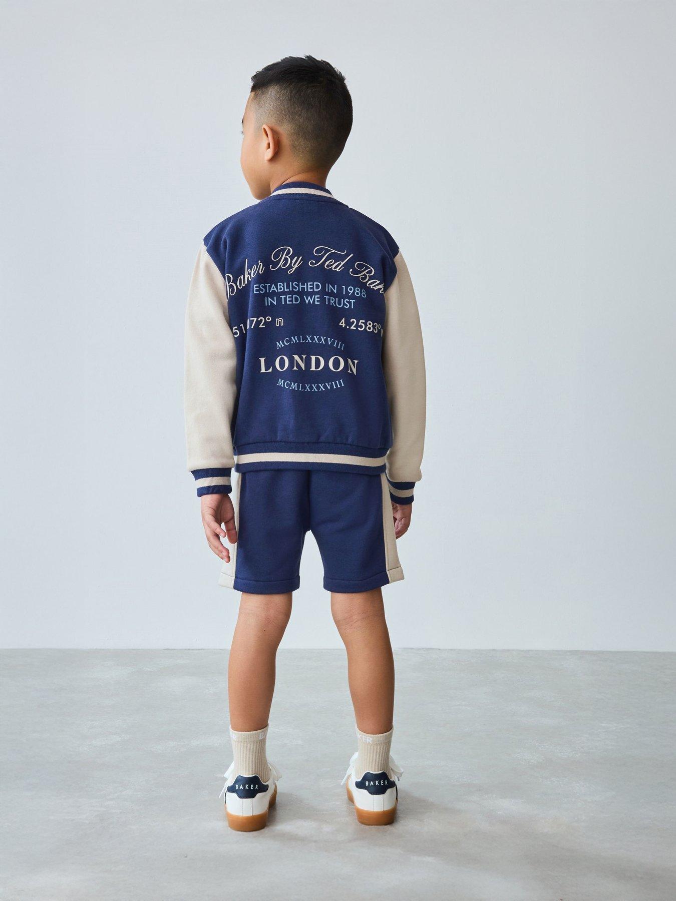 Image 2 of 7 of Ted Baker Jacket, Top &amp; Short Set - Navy