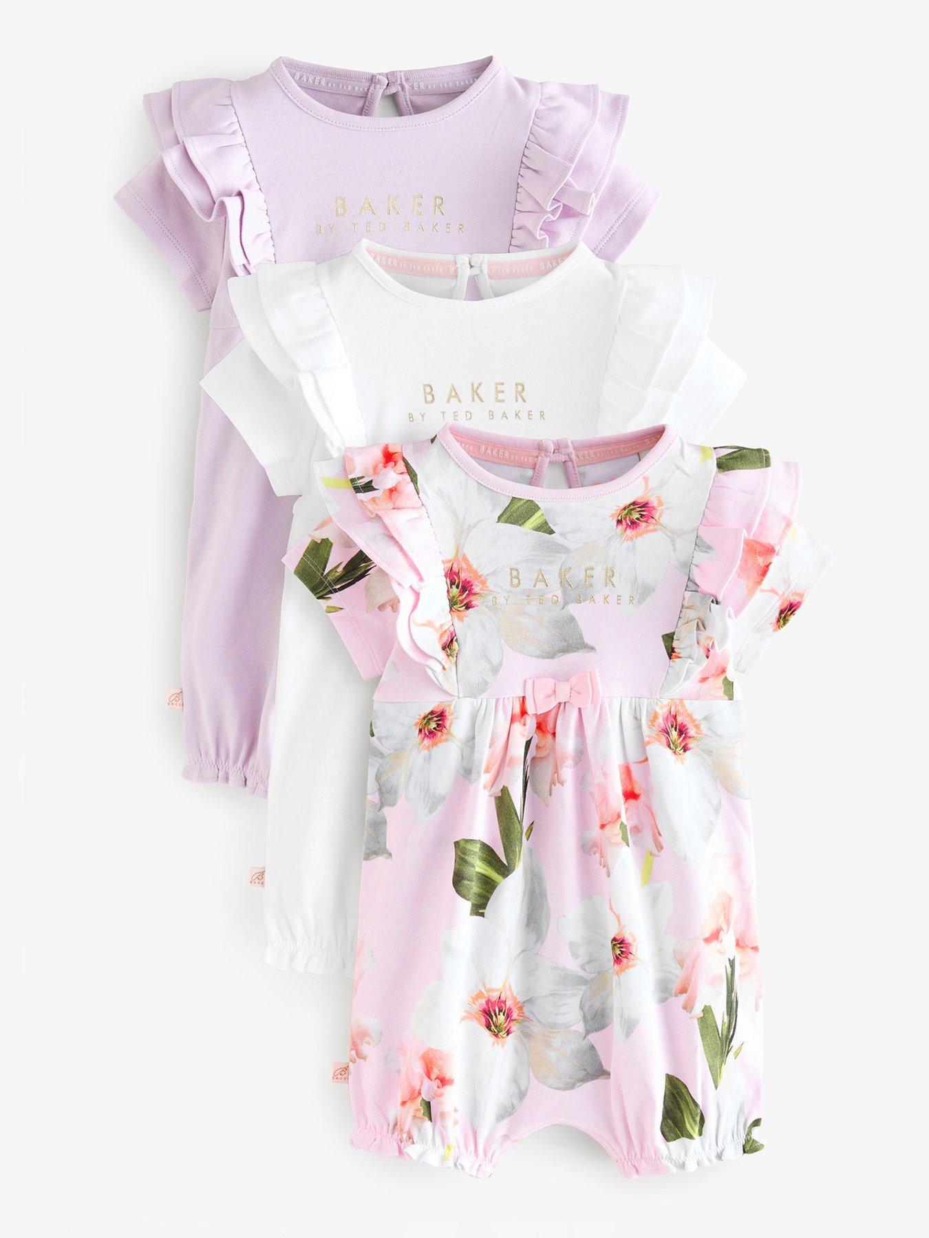 Image of Ted Baker 3 Pack Baby Romper - Multi