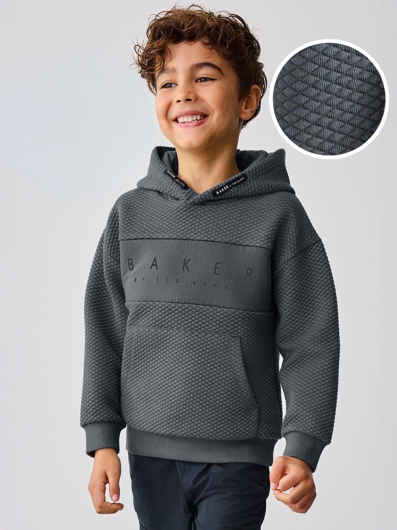 undefined Boys Hoodie - Grey