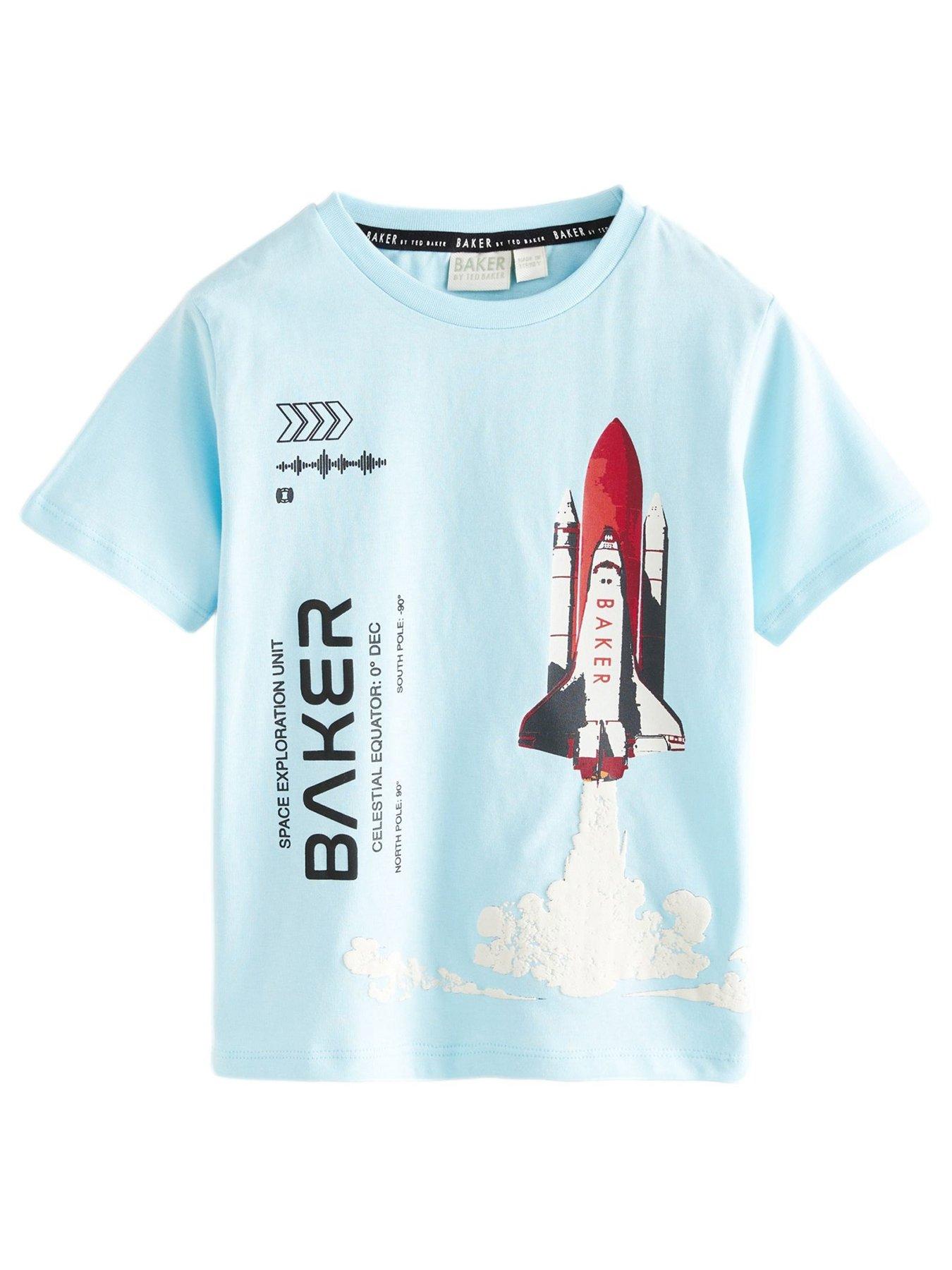 undefined Space Rocket T-Shirt - Blue