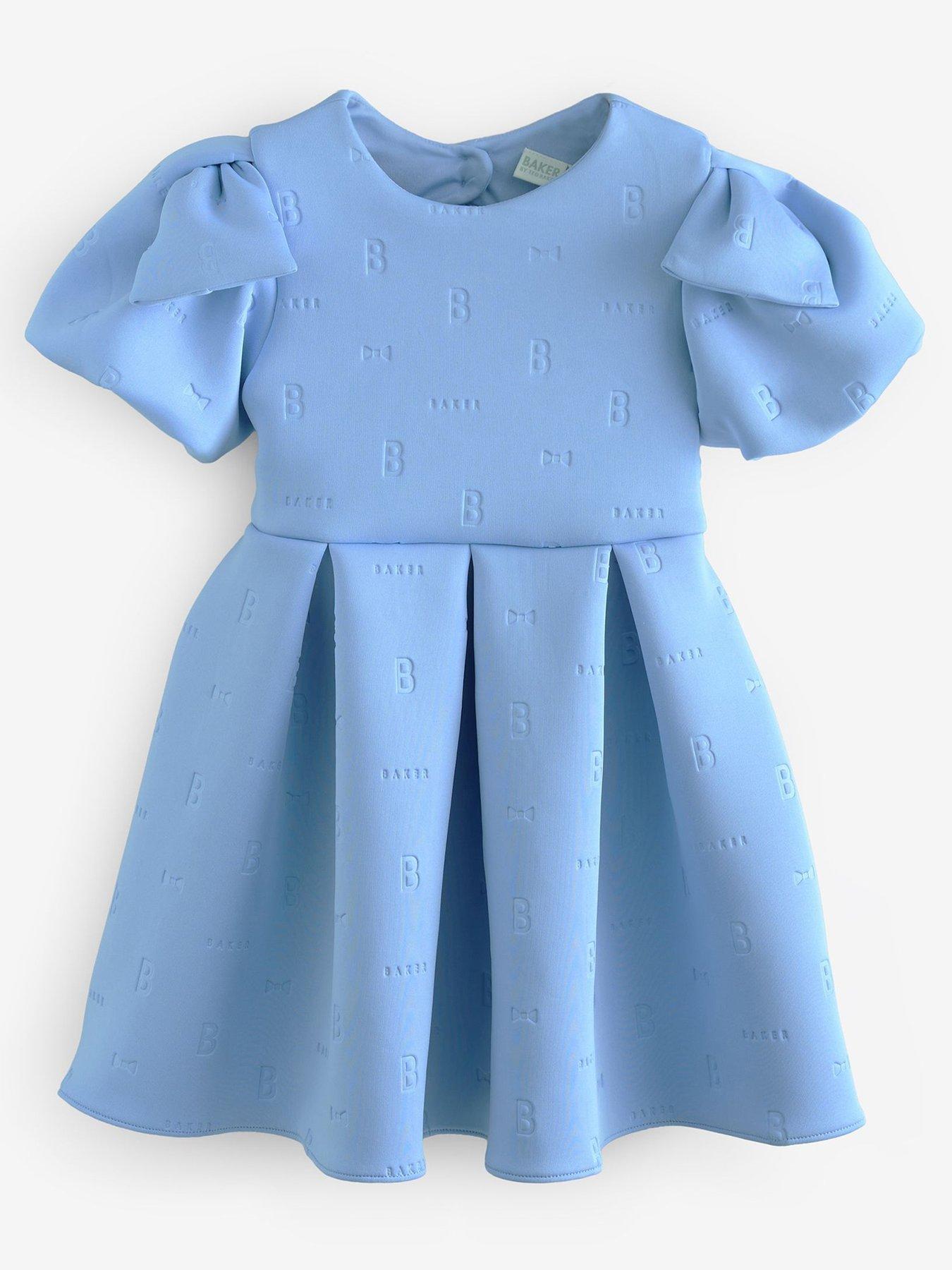 undefined Girls Bow Dress - Blue