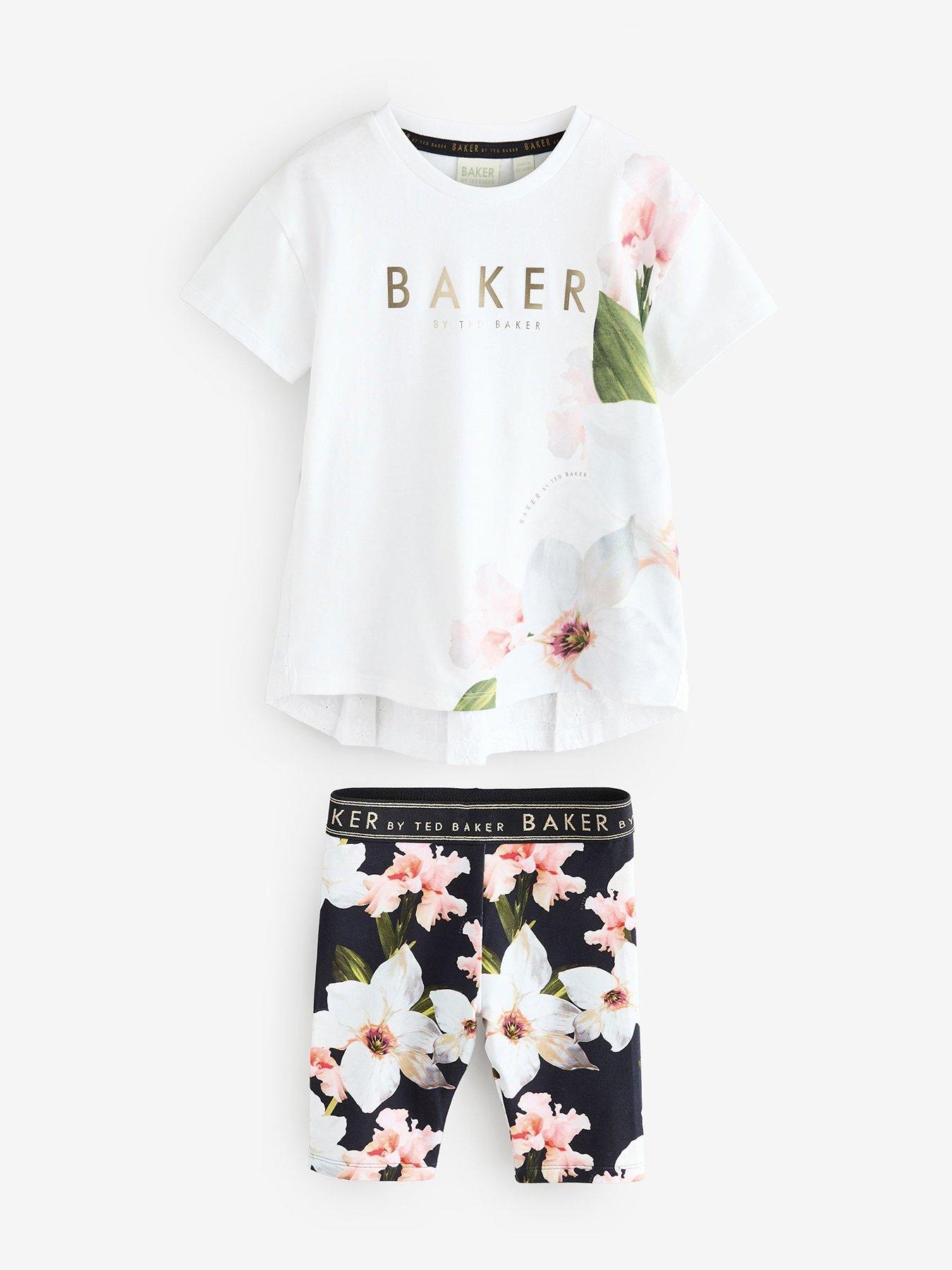 undefined Girls Tshirt And Shorts Set - Navy