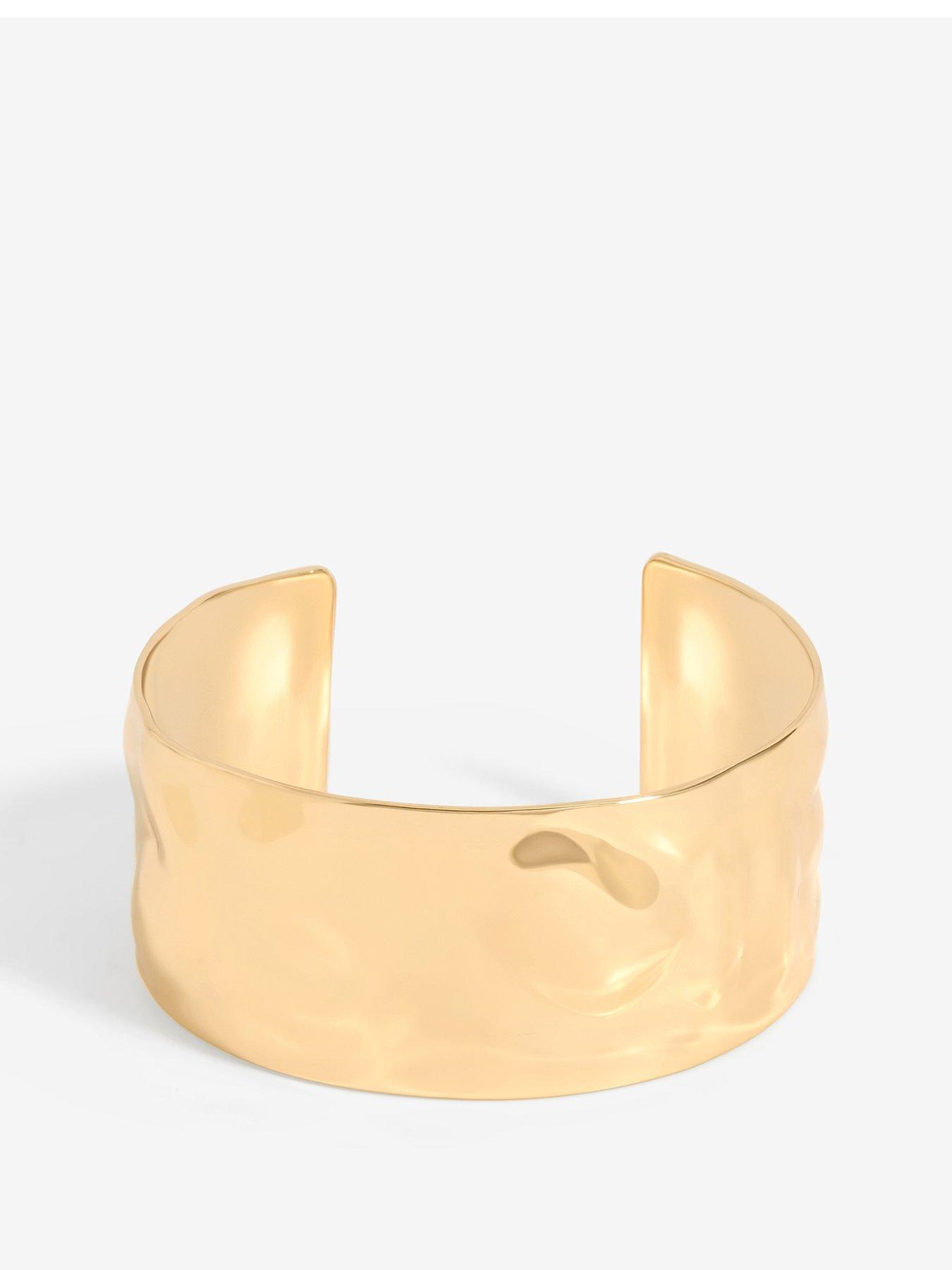 undefined Gold Polished Molten Cuff Bracelet