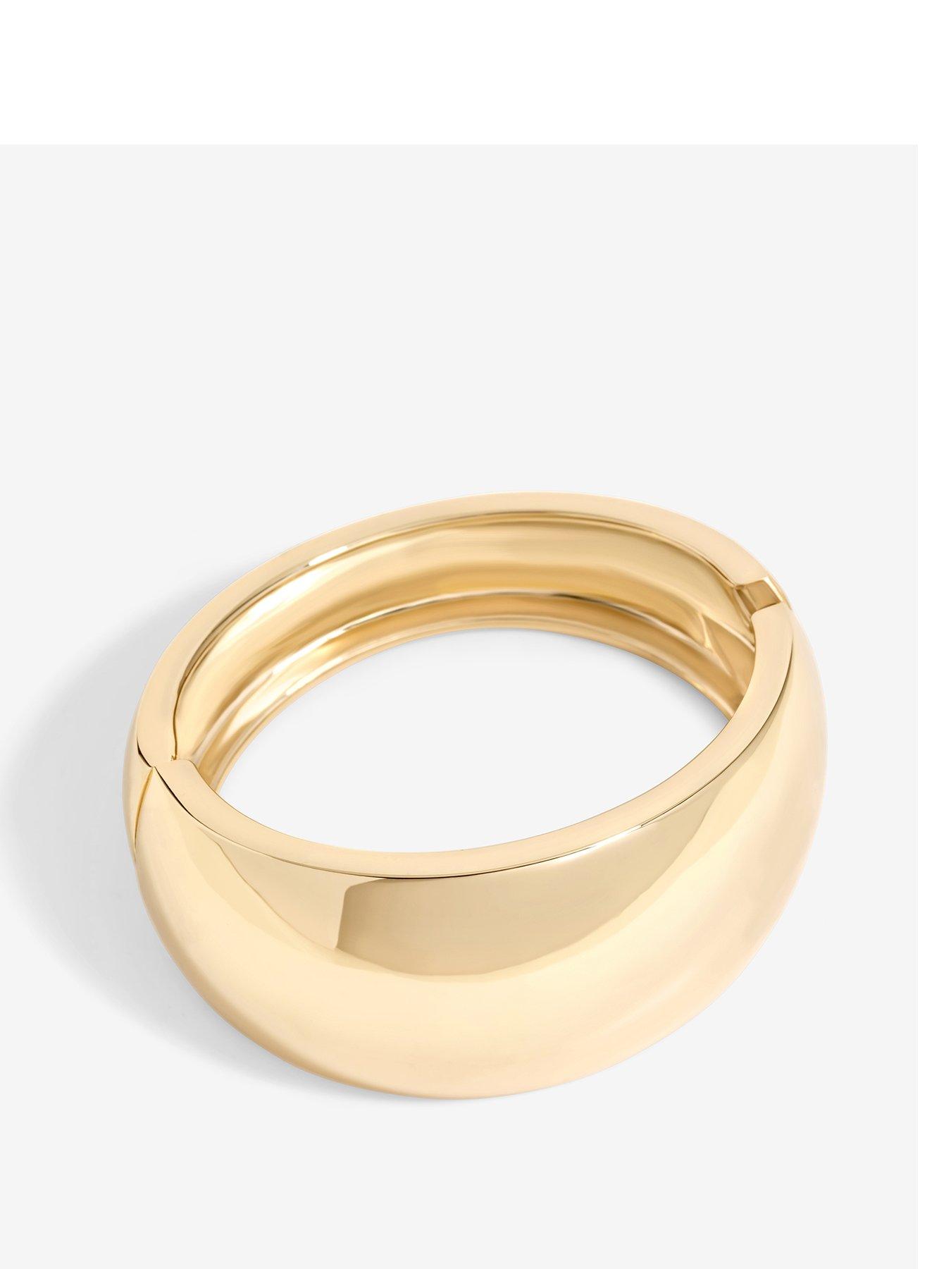 undefined Gold Plated Wide Polished Cuff