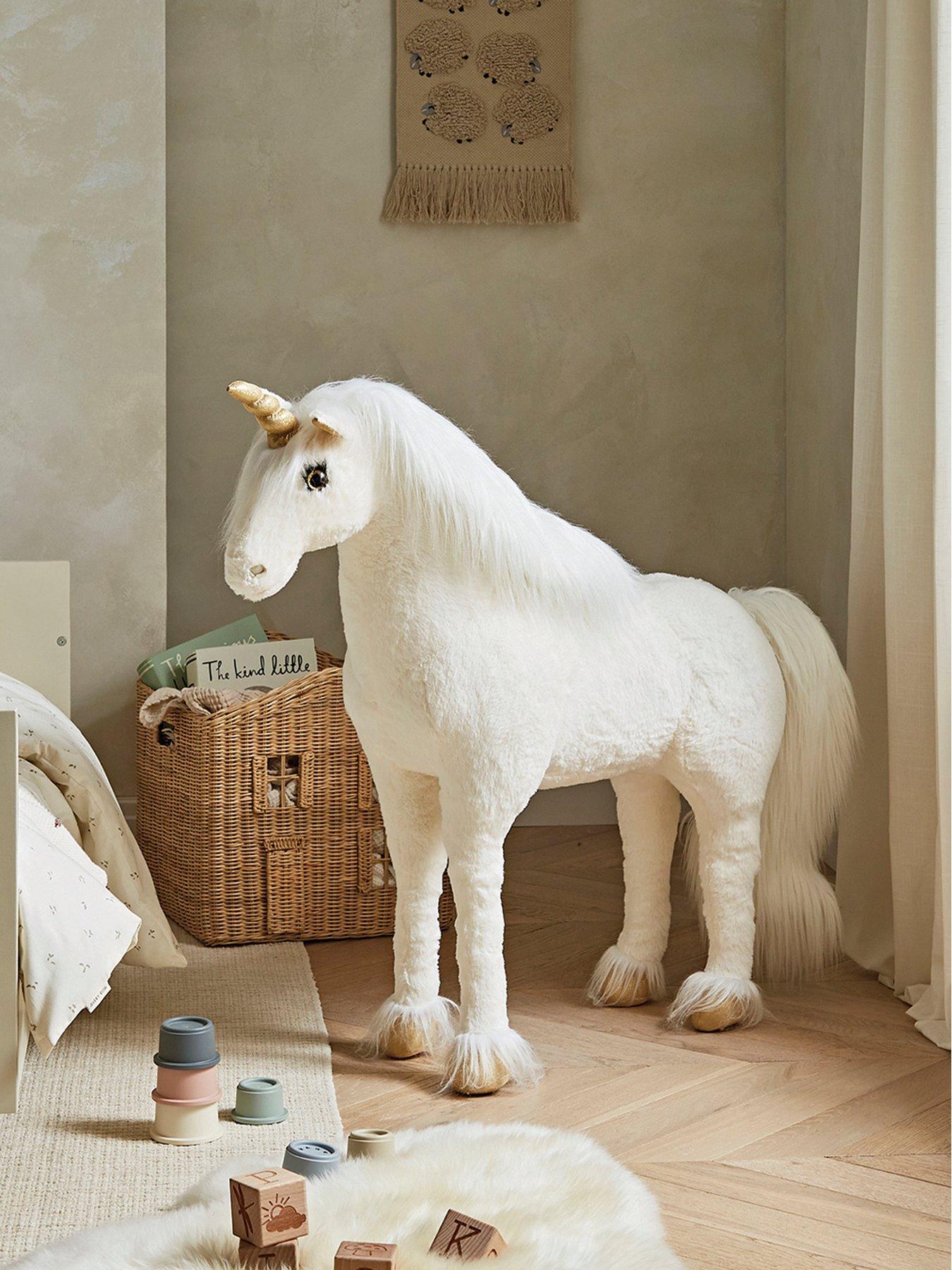 undefined Standing Unicorn Stuffed Animal - Gold Dust