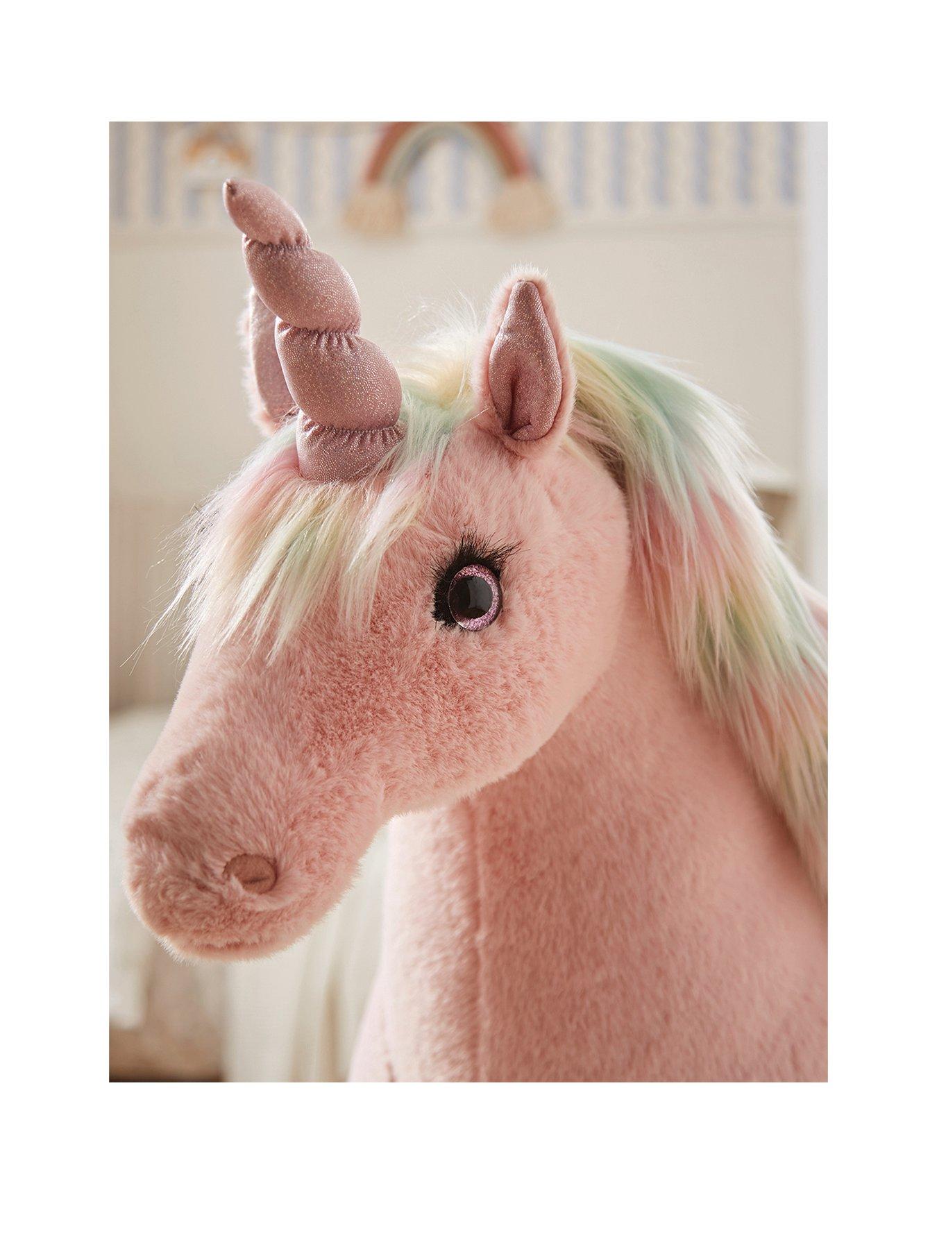 Image 2 of 5 of CuddleCo Standing Unicorn Stuffed Animal - Rainbow