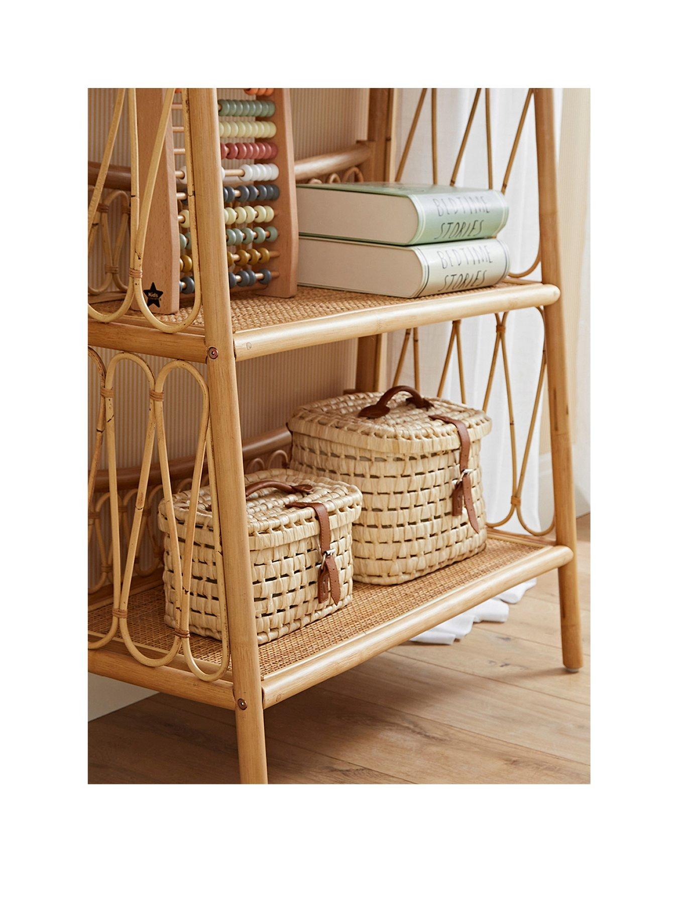 Image 3 of 6 of CuddleCo Aria 3 Tier Rattan Shelving Unit
