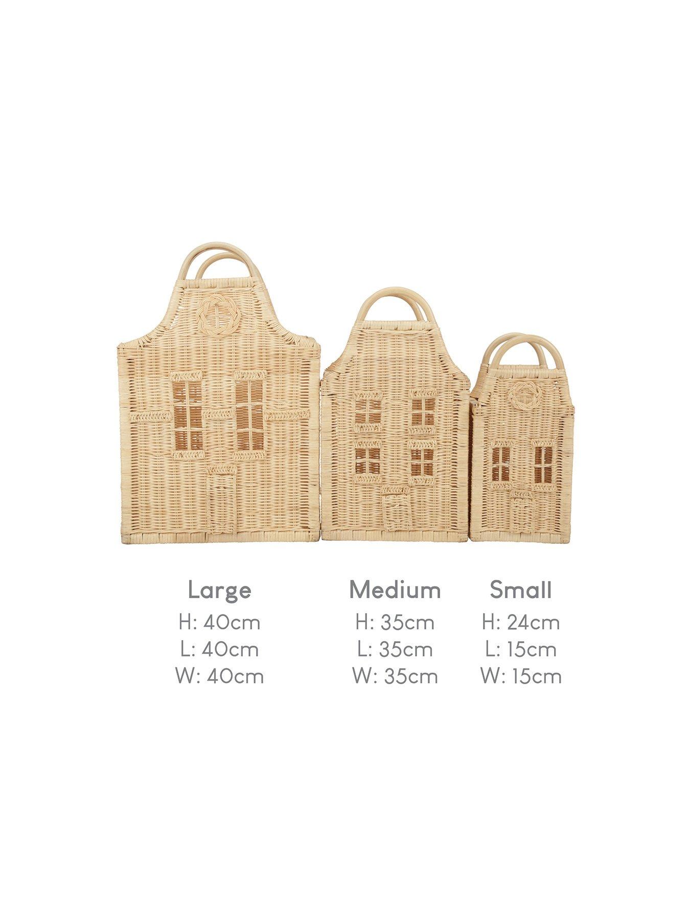 Image 5 of 6 of CuddleCo Dutch House Storage Baskets - Set of 3