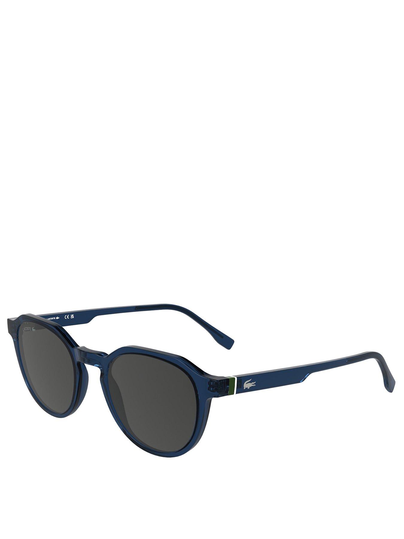 undefined L6052S Injected Round Sunglasses - Dark Blue
