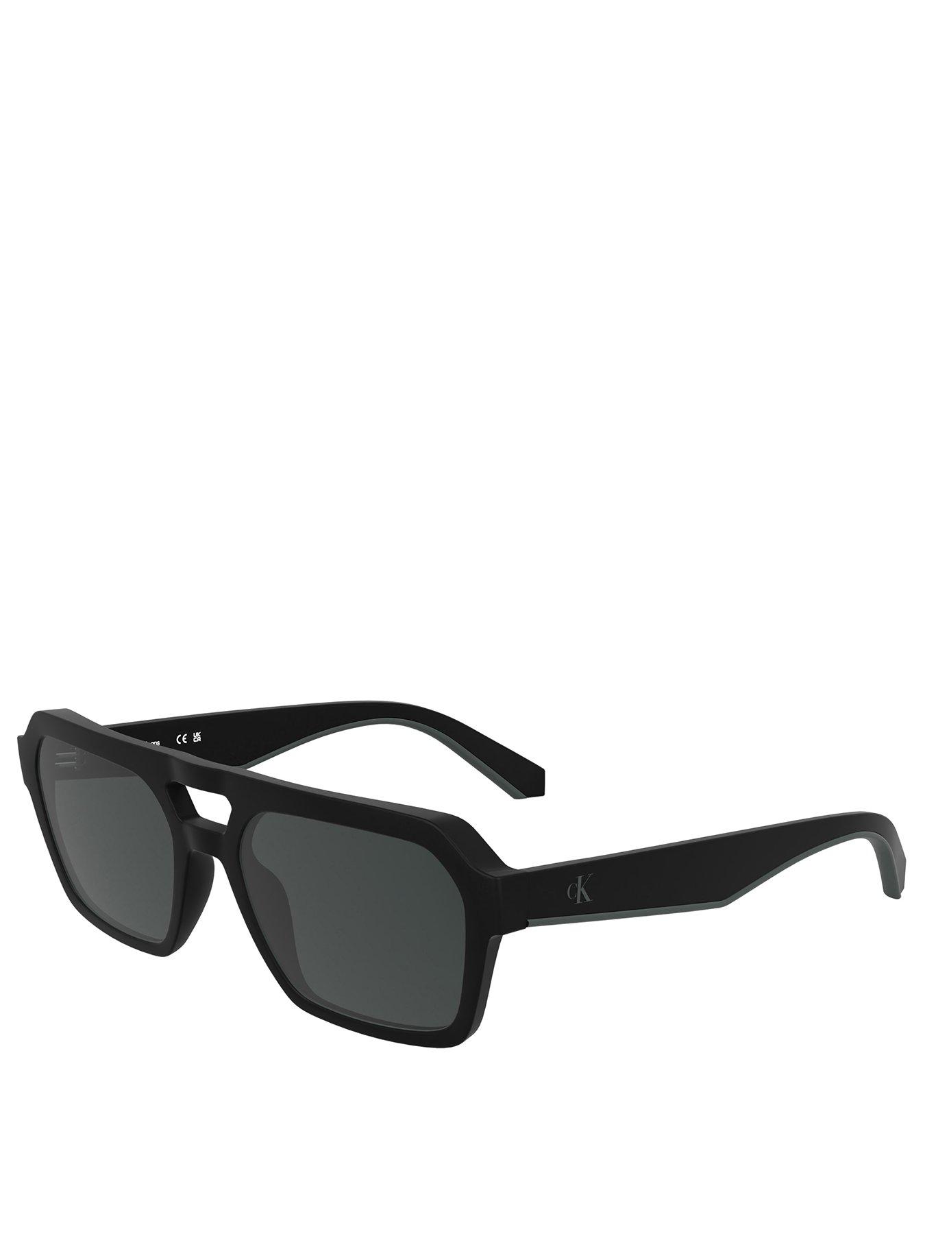 undefined Ckj Ckj25603S Injected Navigator Sunglasses - Black
