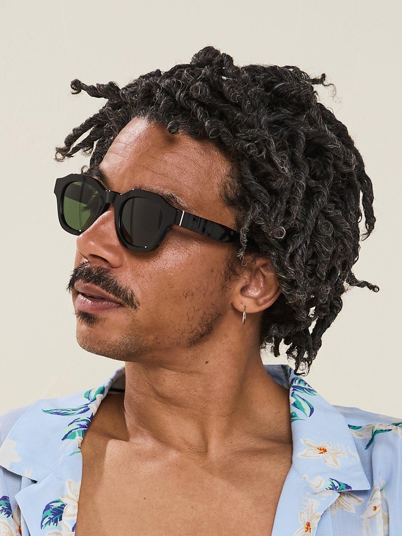 undefined Ps24622S Lyford Acetate Round Sunglasses - Black