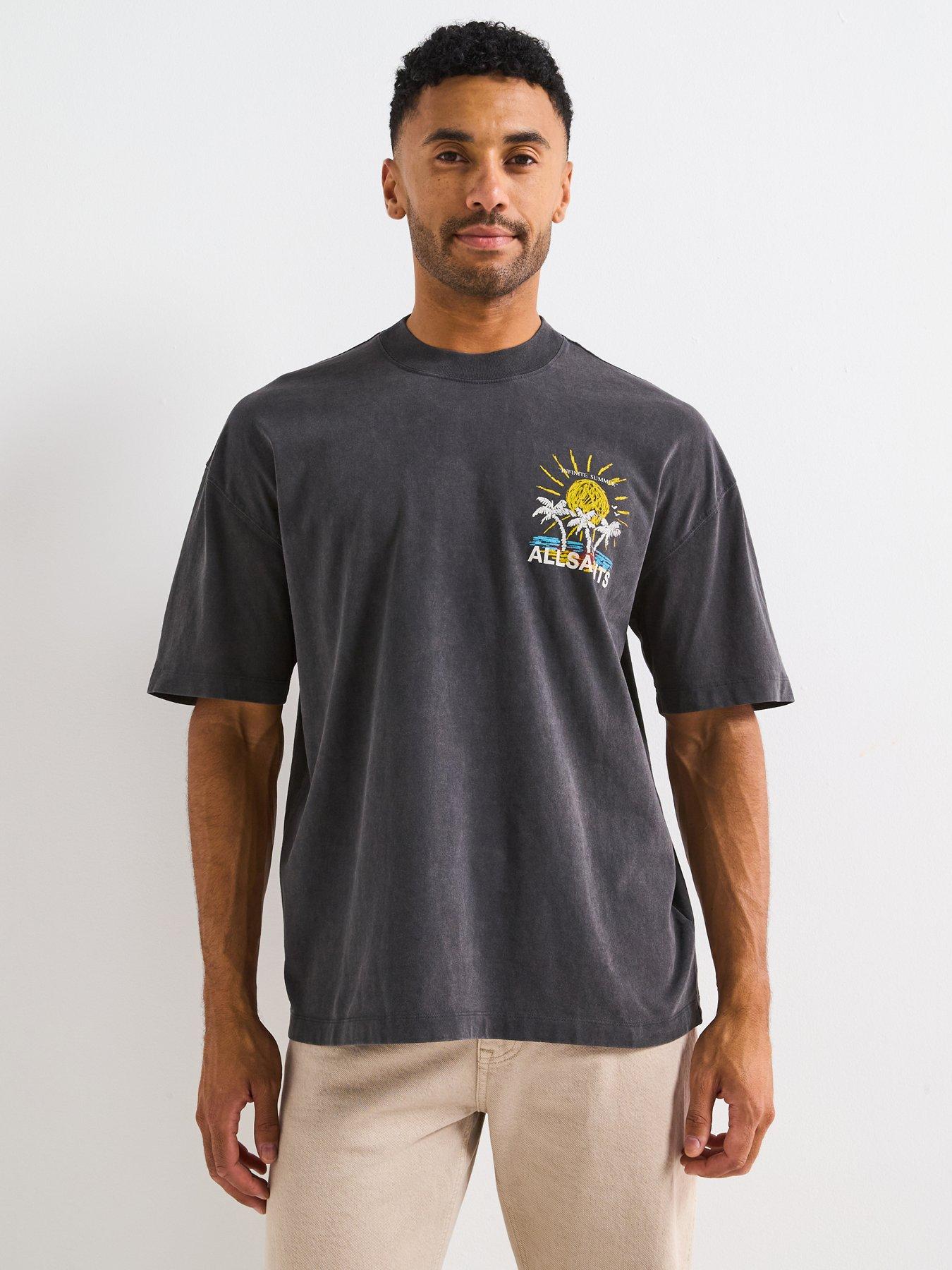 undefined All Saints Cove Short Sleeve Crew Neck T-shirt-black