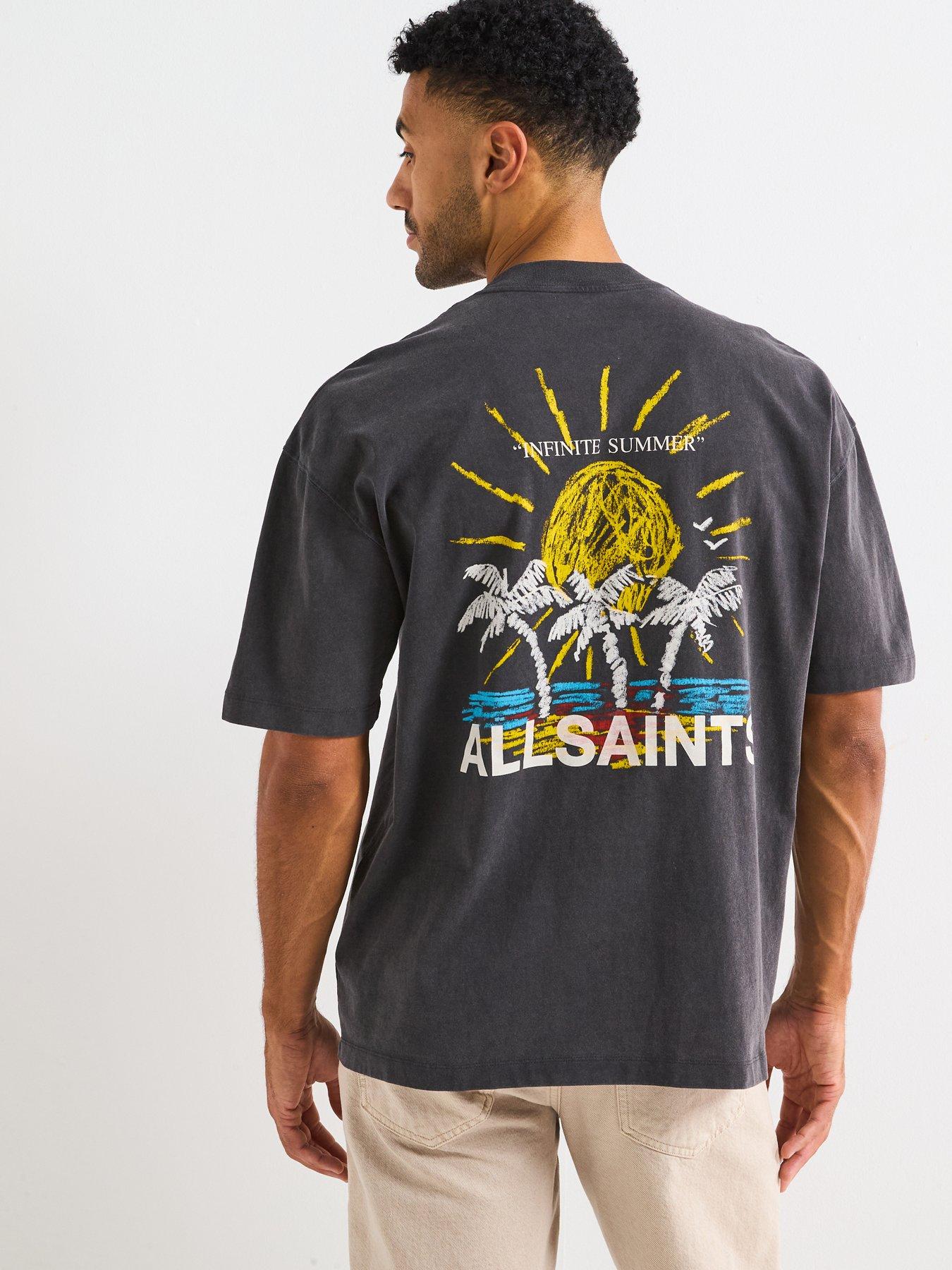 Image 5 of 5 of AllSaints All Saints Cove Short Sleeve Crew Neck T-Shirt- Black
