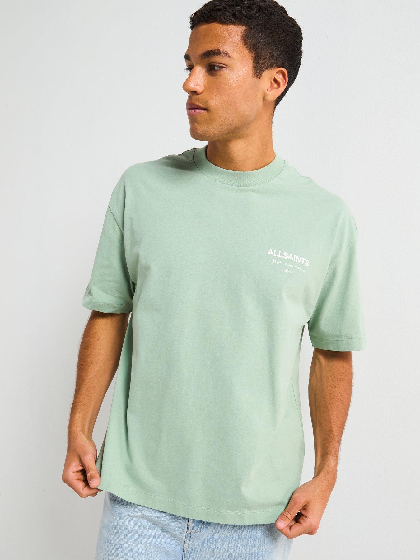 undefined All Saints Underground Short Sleeve Crew Neck T-shirt-green