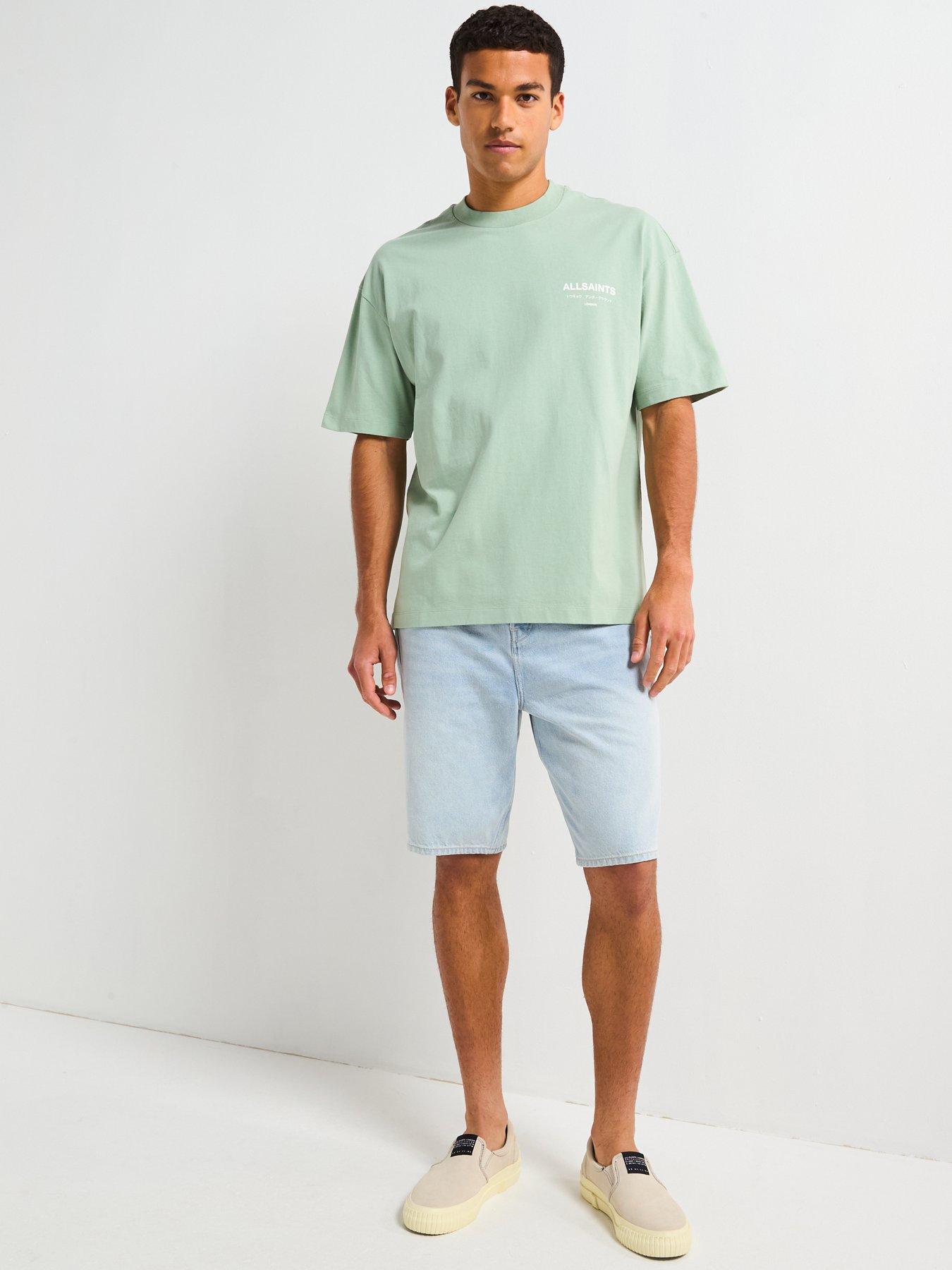 Image 3 of 6 of AllSaints All Saints Underground Short Sleeve Crew Neck T-Shirt - Green