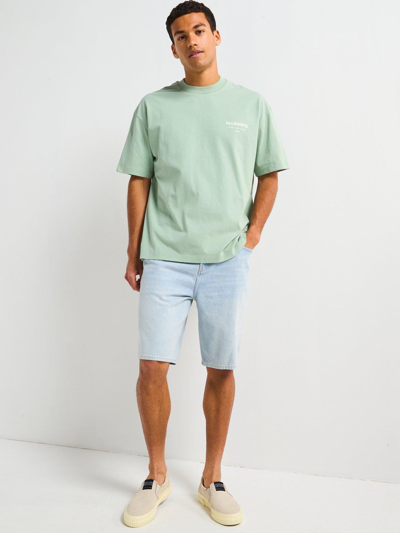 Image 5 of 6 of AllSaints All Saints Underground Short Sleeve Crew Neck T-Shirt - Green