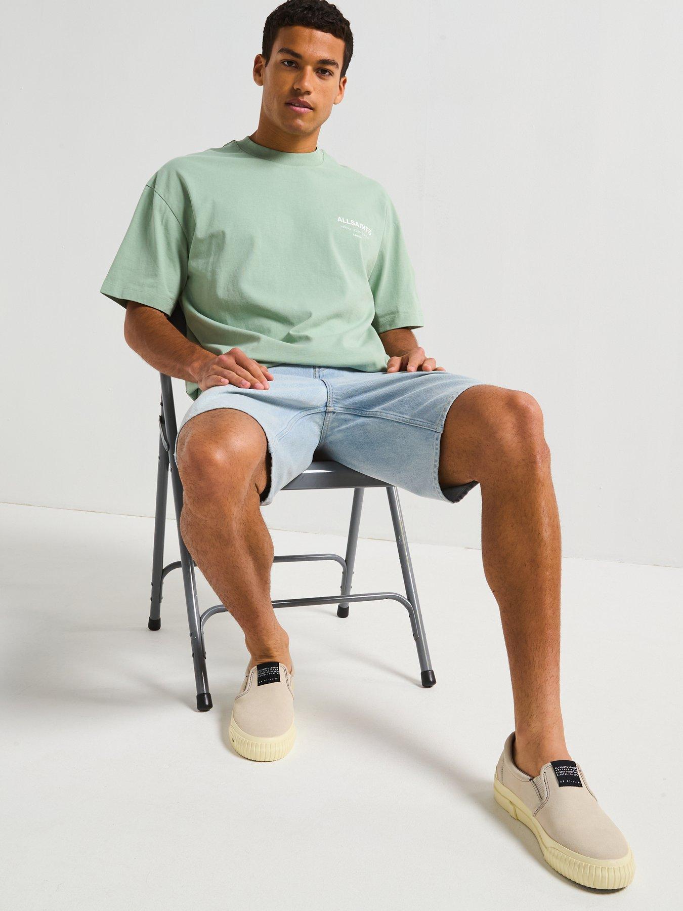 Image 6 of 6 of AllSaints All Saints Underground Short Sleeve Crew Neck T-Shirt - Green
