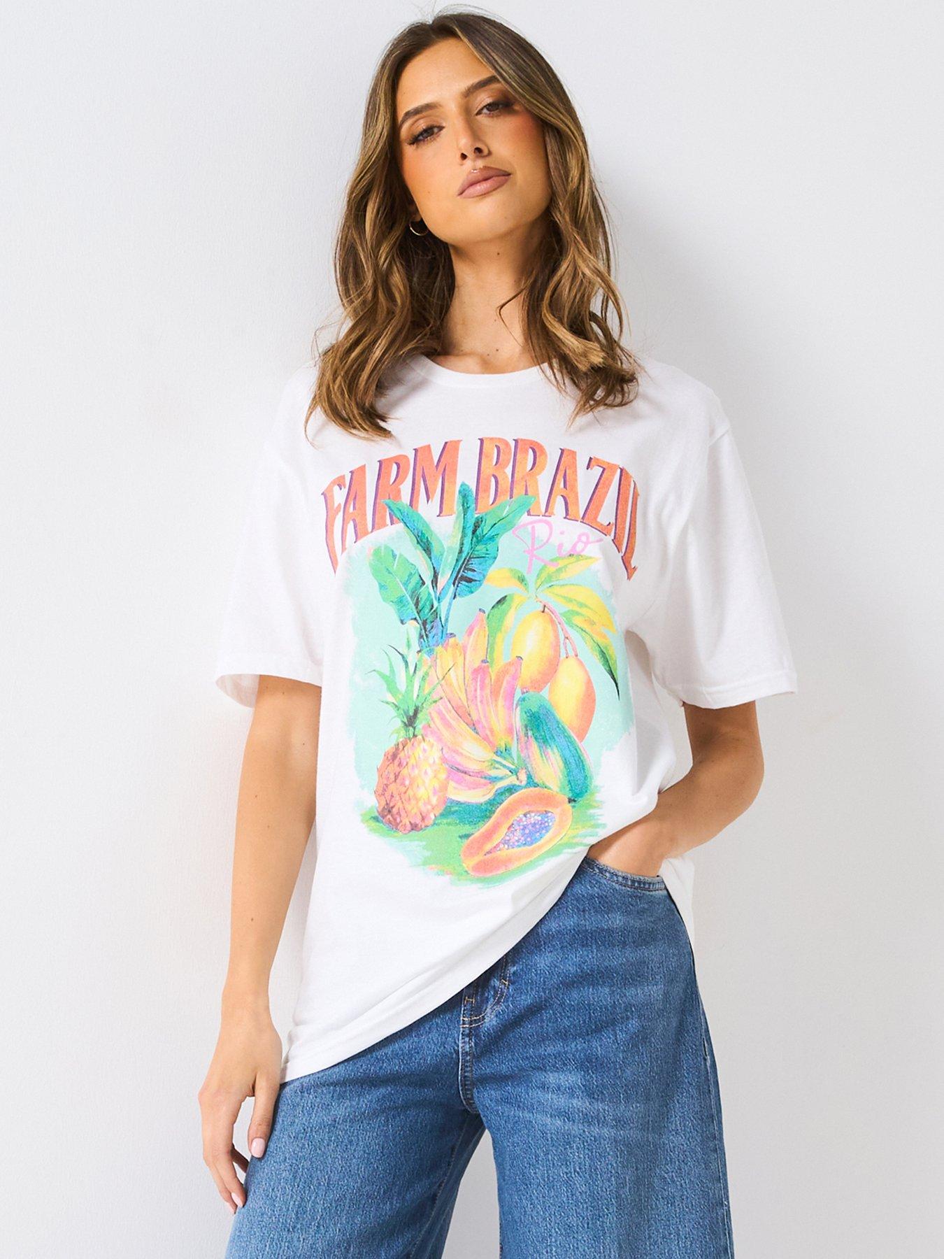 undefined Brazil Fruit Tee - White