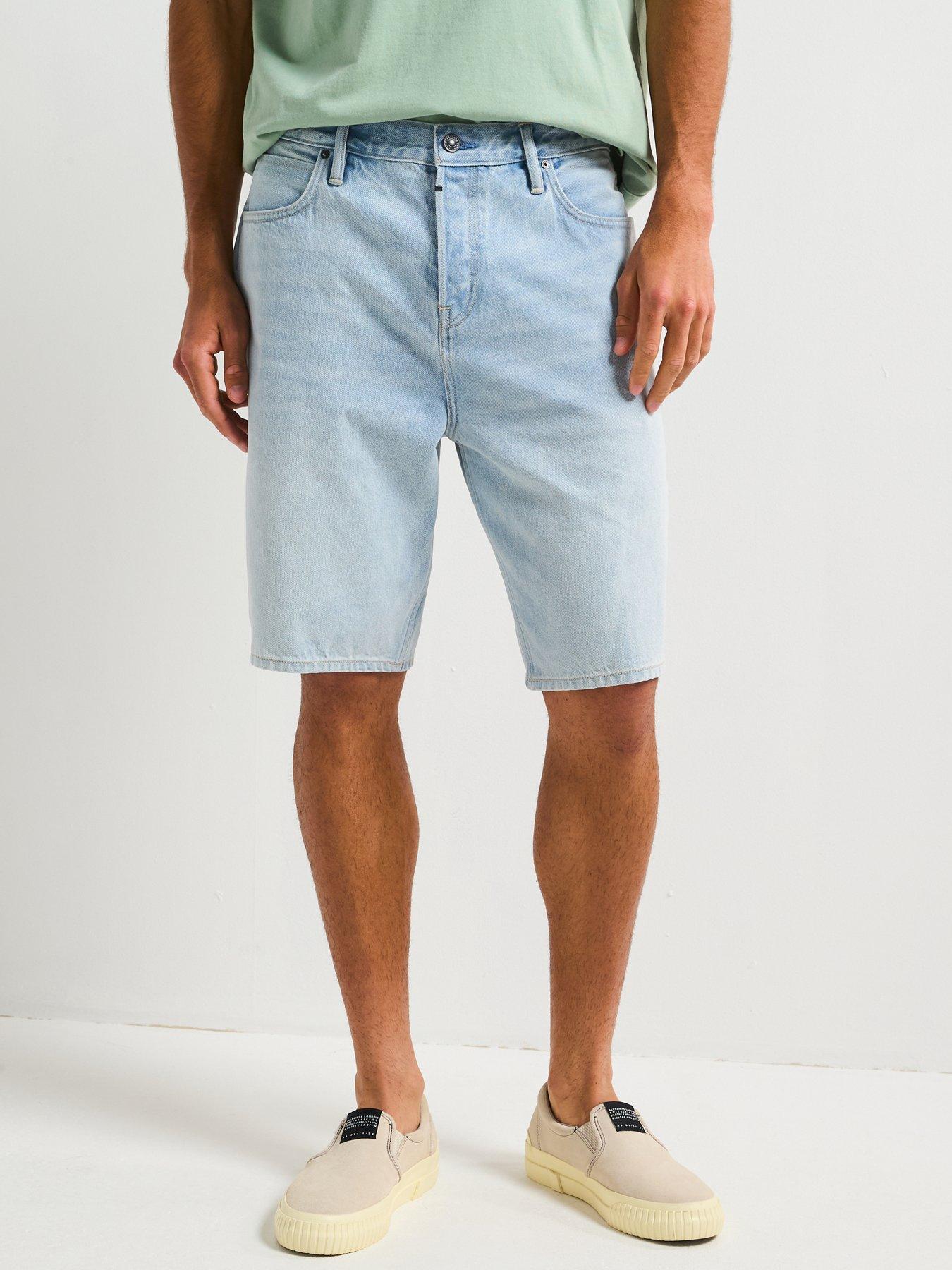 undefined All Saints Alva Denim Shorts - Light Wash
