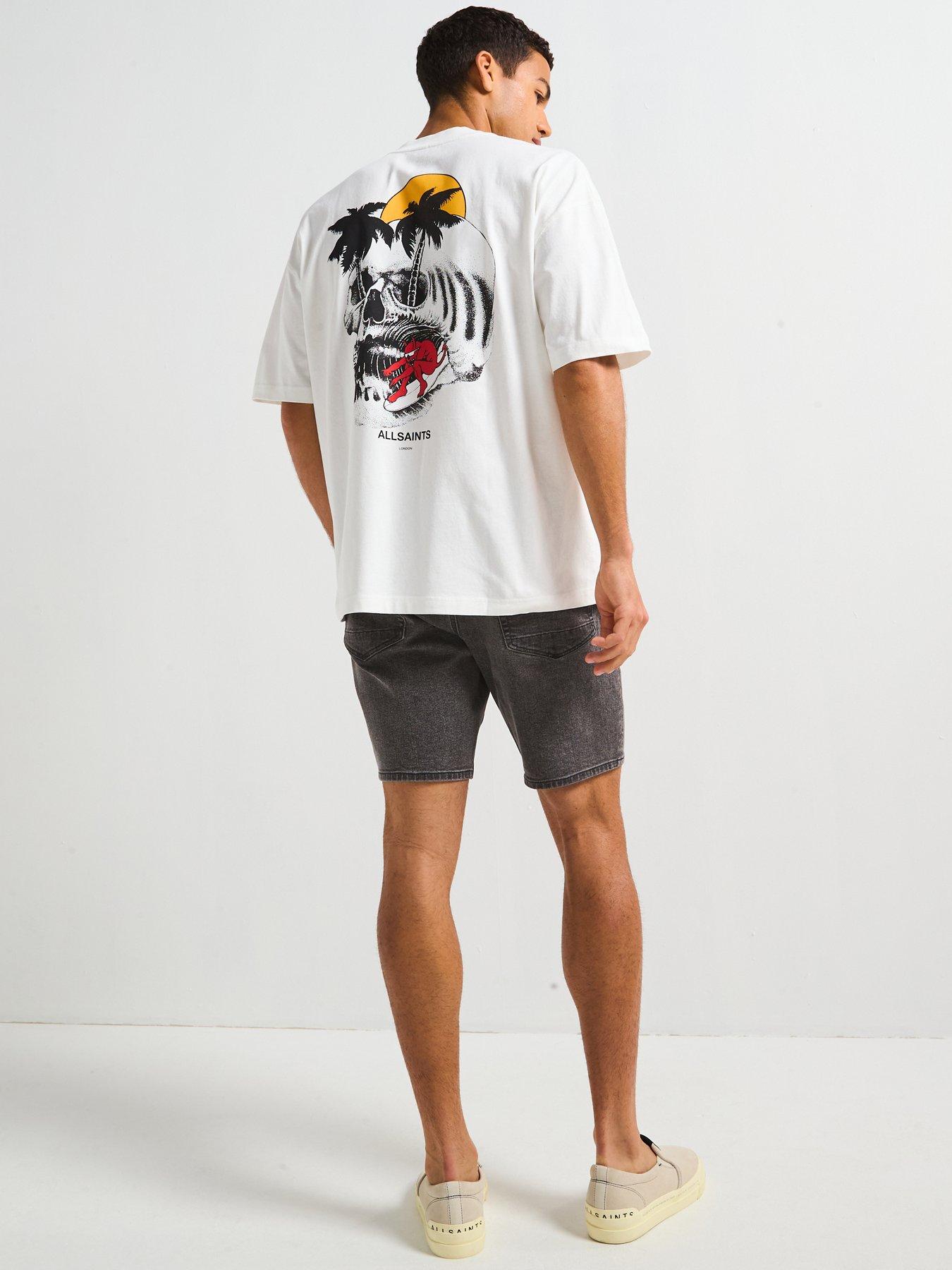Image 2 of 6 of AllSaints All Saints Breaker Short Sleeve Crew Neck T-shirt-white