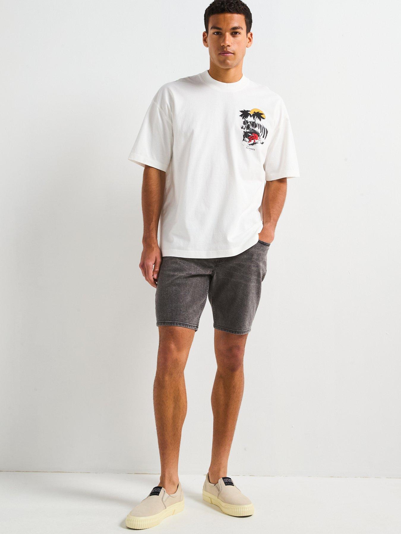 Image 3 of 6 of AllSaints All Saints Breaker Short Sleeve Crew Neck T-shirt-white